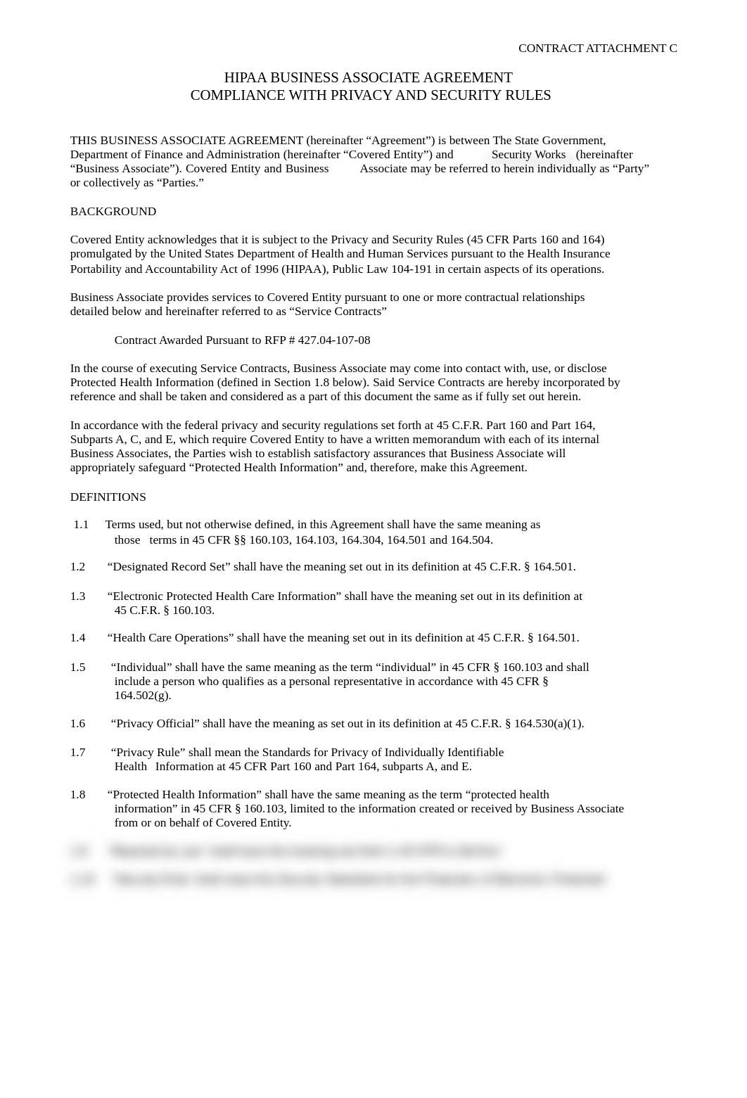 5. Contract Attachment C - HIPAA Business Associate Agreement_dpkht3fo4un_page1