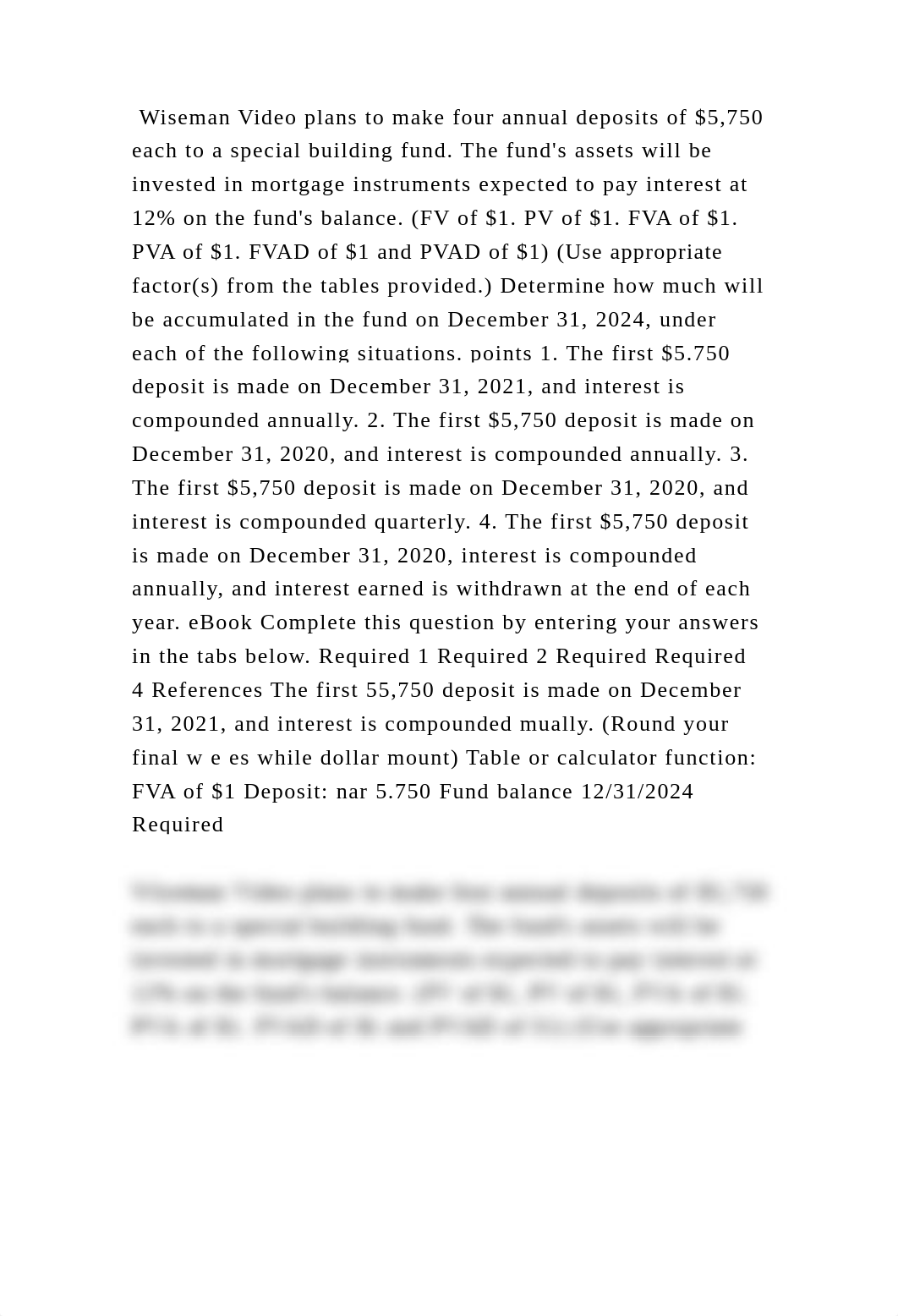 Wiseman Video plans to make four annual deposits of $5,750 each to a .docx_dpkrz44qk0e_page2