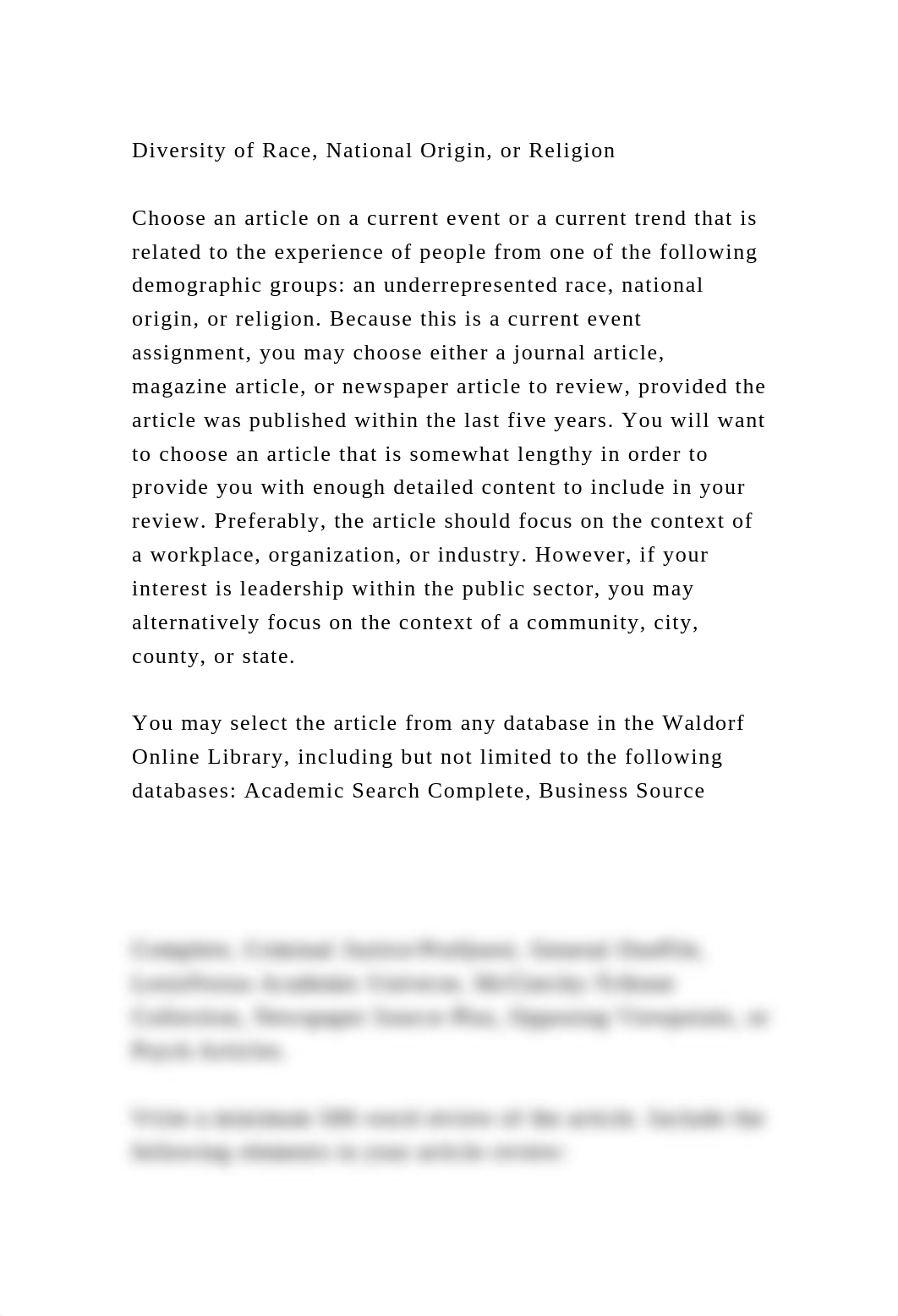 Diversity of Race, National Origin, or Religion Choose an articl.docx_dpl5s86066a_page2