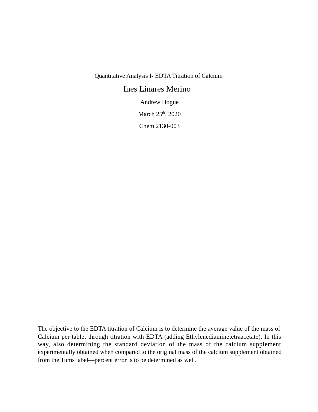 Quantitative_Analysis_I_EDTA_Titration_of_Calcium_Ines_Linares_Merino.docx_dplw8agma0k_page1