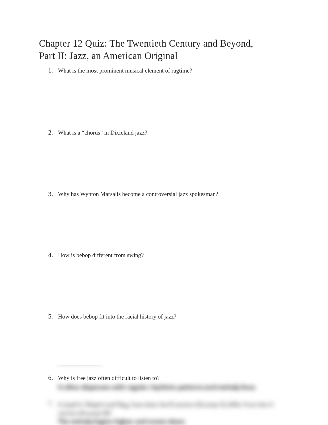 Chapter 12 Quiz The Twentieth Century and Beyond, Part II Jazz, an American Original.docx_dpm5i8z7ee1_page1