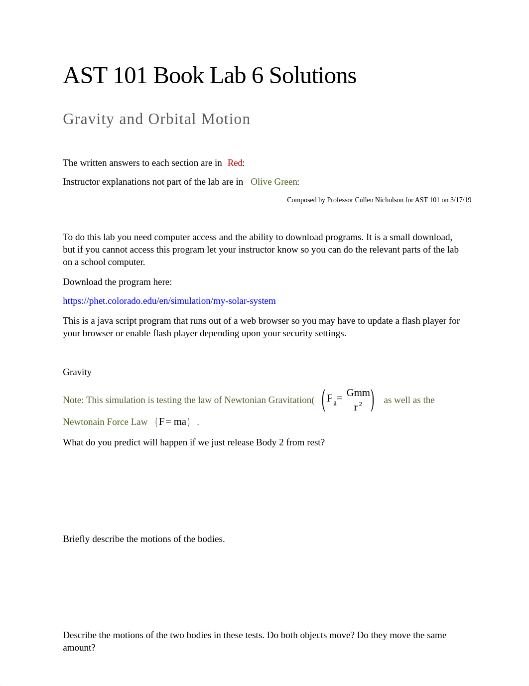 Lab Solutions Guide 6 Gravity and Orbital Motion.docx_dpm7dozp4b2_page1