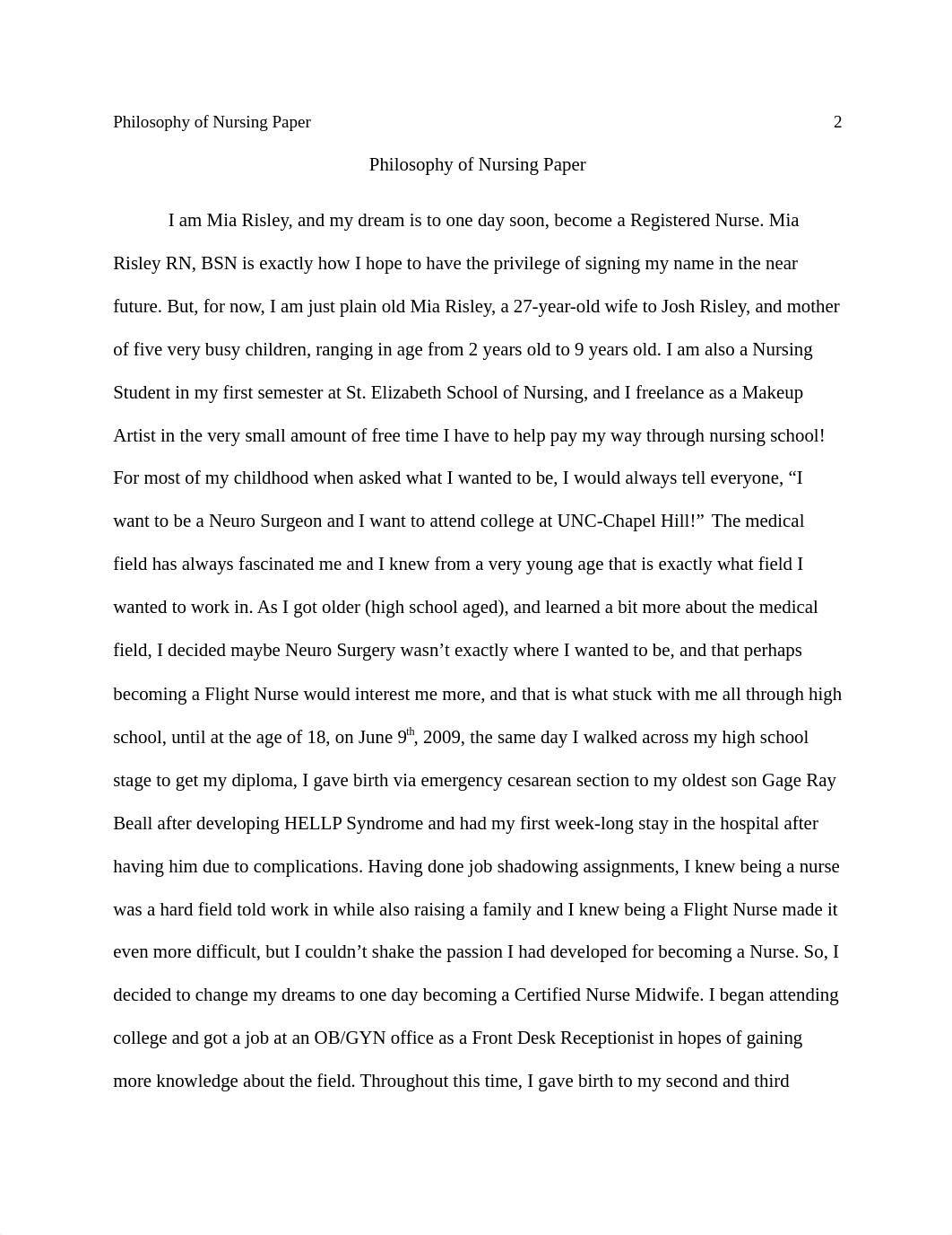 Philosophy of Nursing Paper 91218.docx_dpmb0zpmw5g_page2