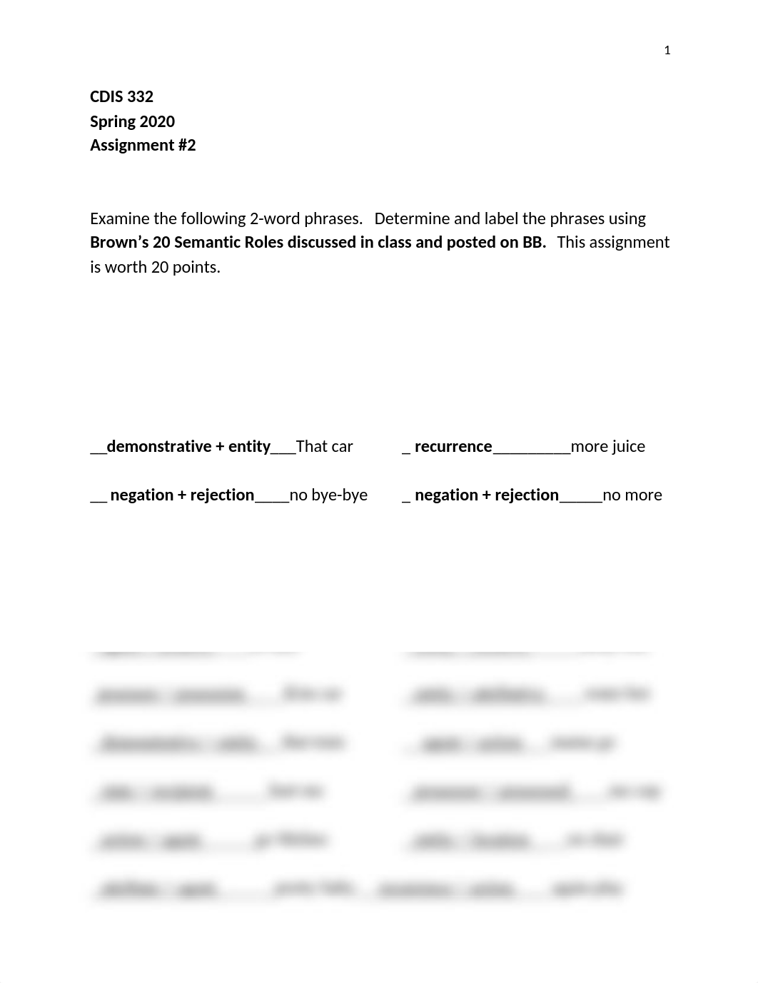 CDIS 332 Assignment 2 Two word Brown's Semantic Relationships.docx_dpmdd7t7d80_page1