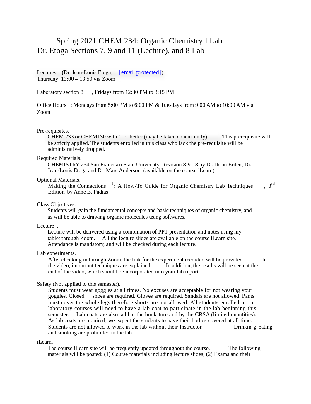 Dr Etoga Chemistry 234 Syllabus for Spring 2021.docx_dpmxu6lli41_page1