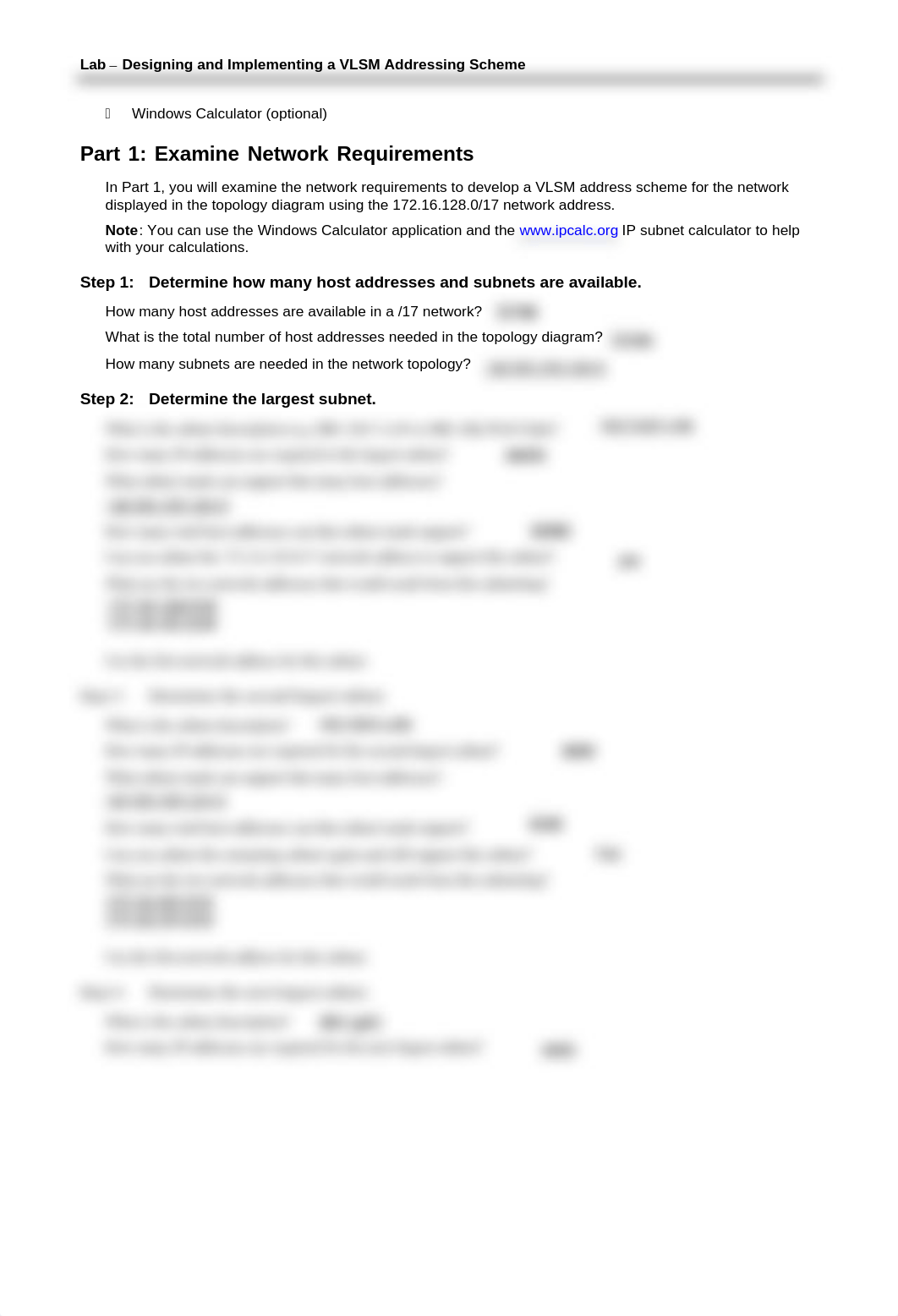 8.2.1.5 Lab - Designing and Implementing a VLSM Addressing Scheme_dpni3qrzk56_page2