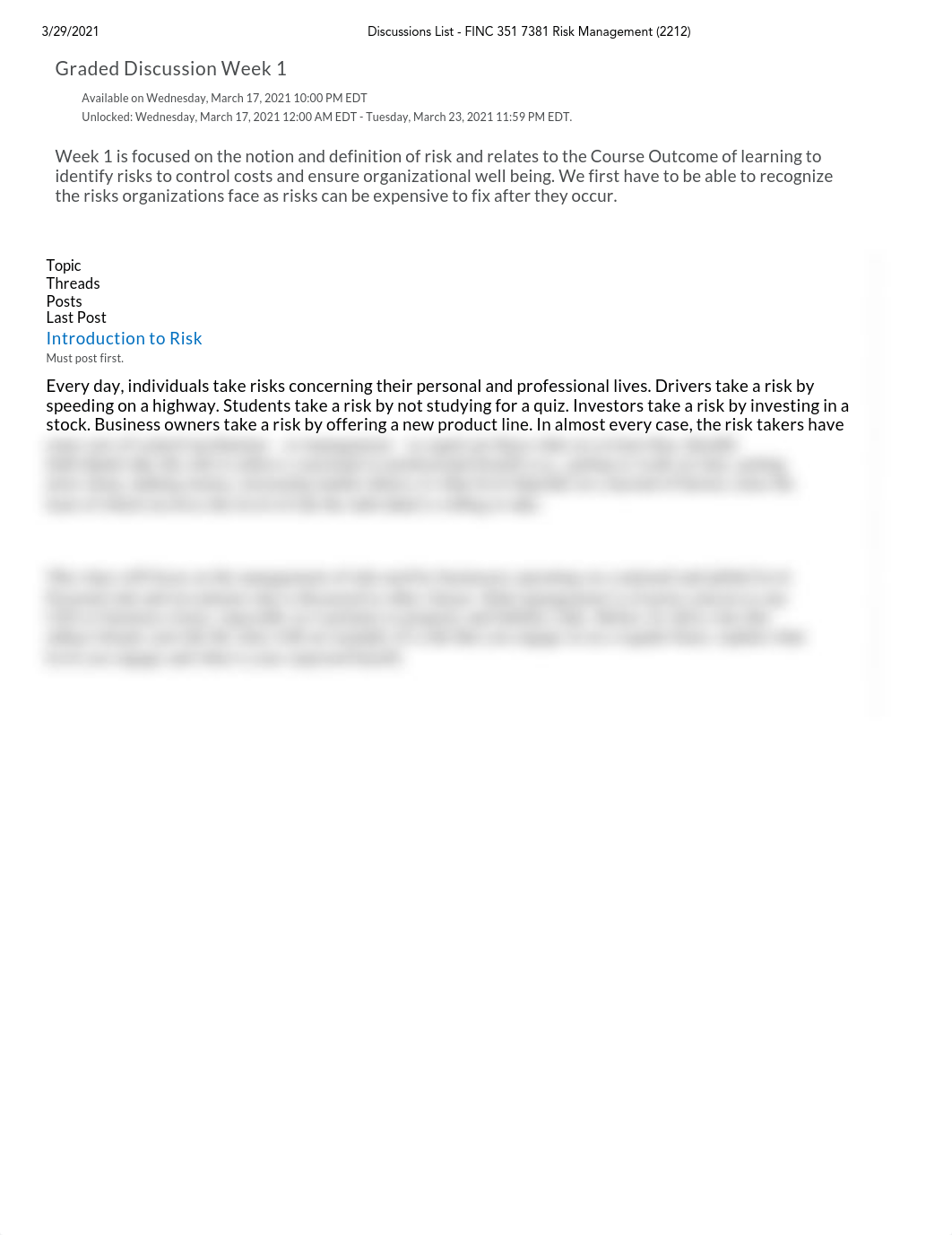 Discussions List - 1 FINC 351 7381 Risk Management (2212).pdf_dpni8aa1sh2_page1