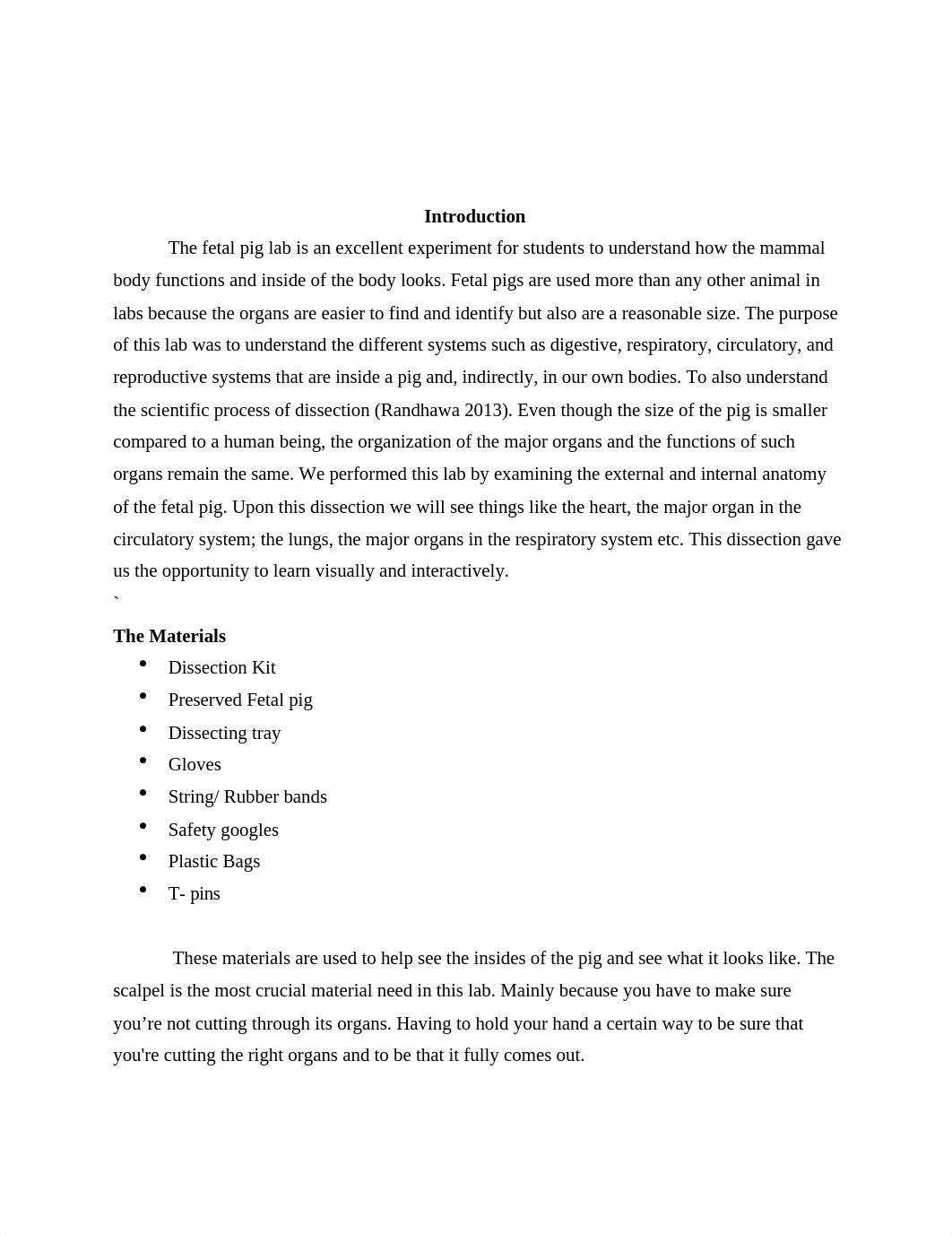 Fetal Pig Dissection Lab Report - Jordan Hill.docx_dpnjpiwuare_page1