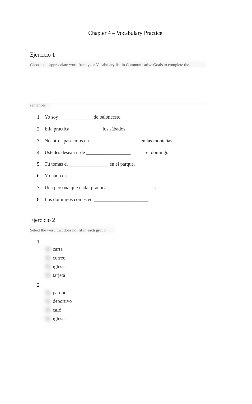 Spanish 101 - Chapter 4 - Vocabulary Practice.docx_dpnl5hvhowa_page1