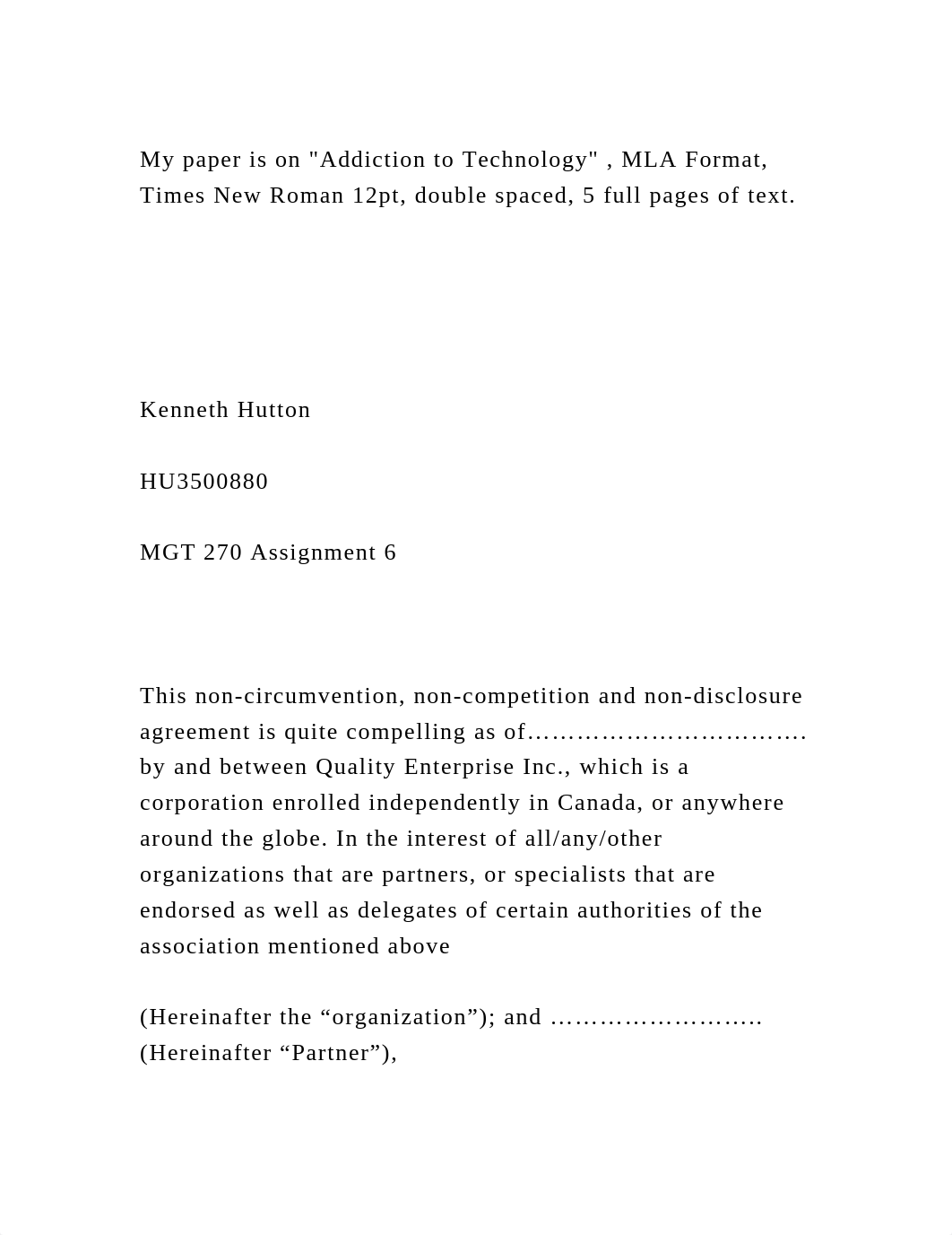 My paper is on Addiction to Technology , MLA Format, Times New Rom.docx_dpnp4cjtu8n_page2