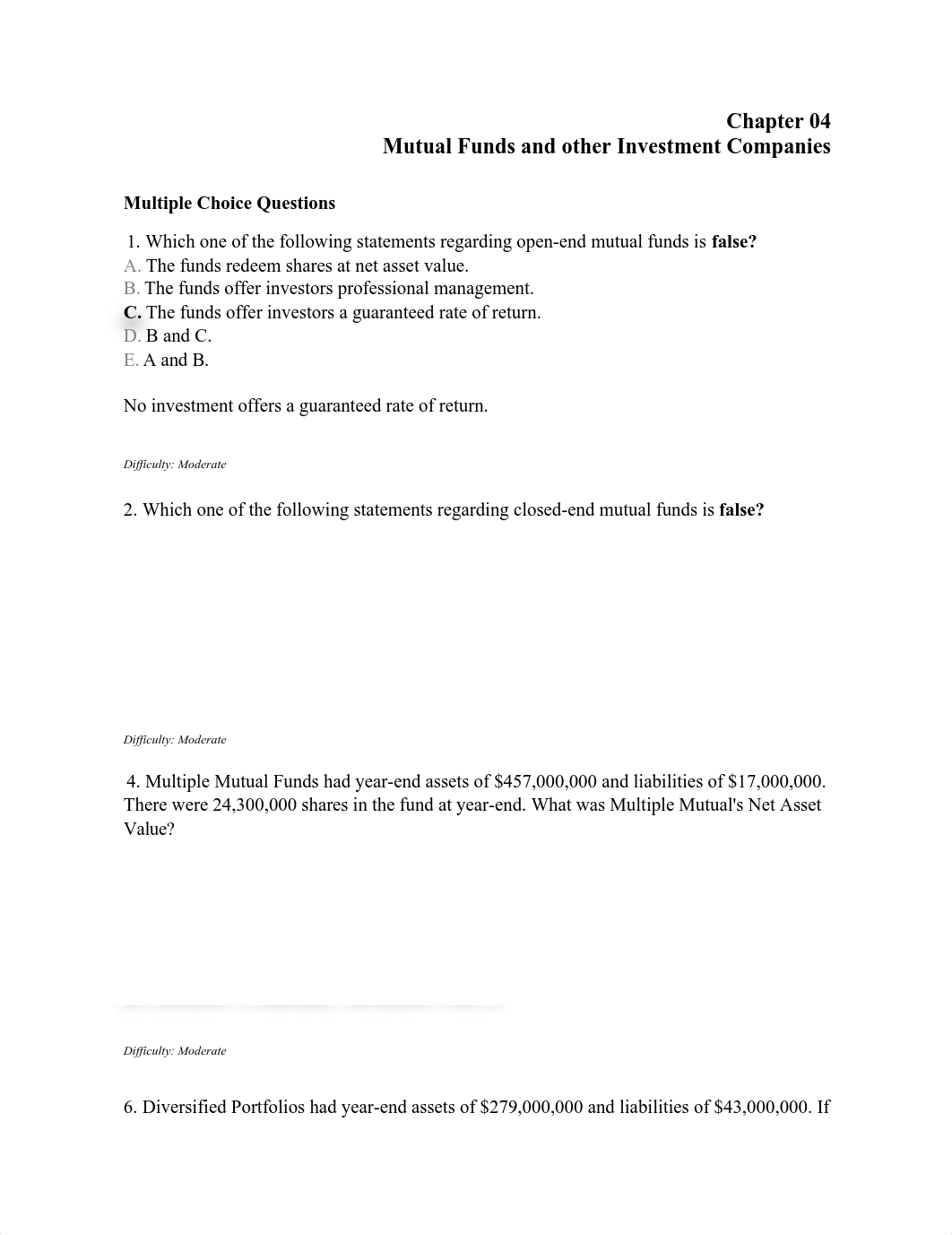 Chapter 4 review Chapter 4. Mutual Funds and Other Investment Companies_dpnr7zpfgsh_page1