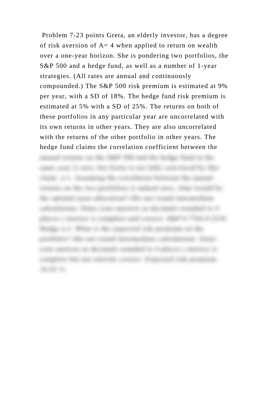 Problem 7-23 points Greta, an elderly investor, has a degree of risk .docx_dpp2zd0temy_page2