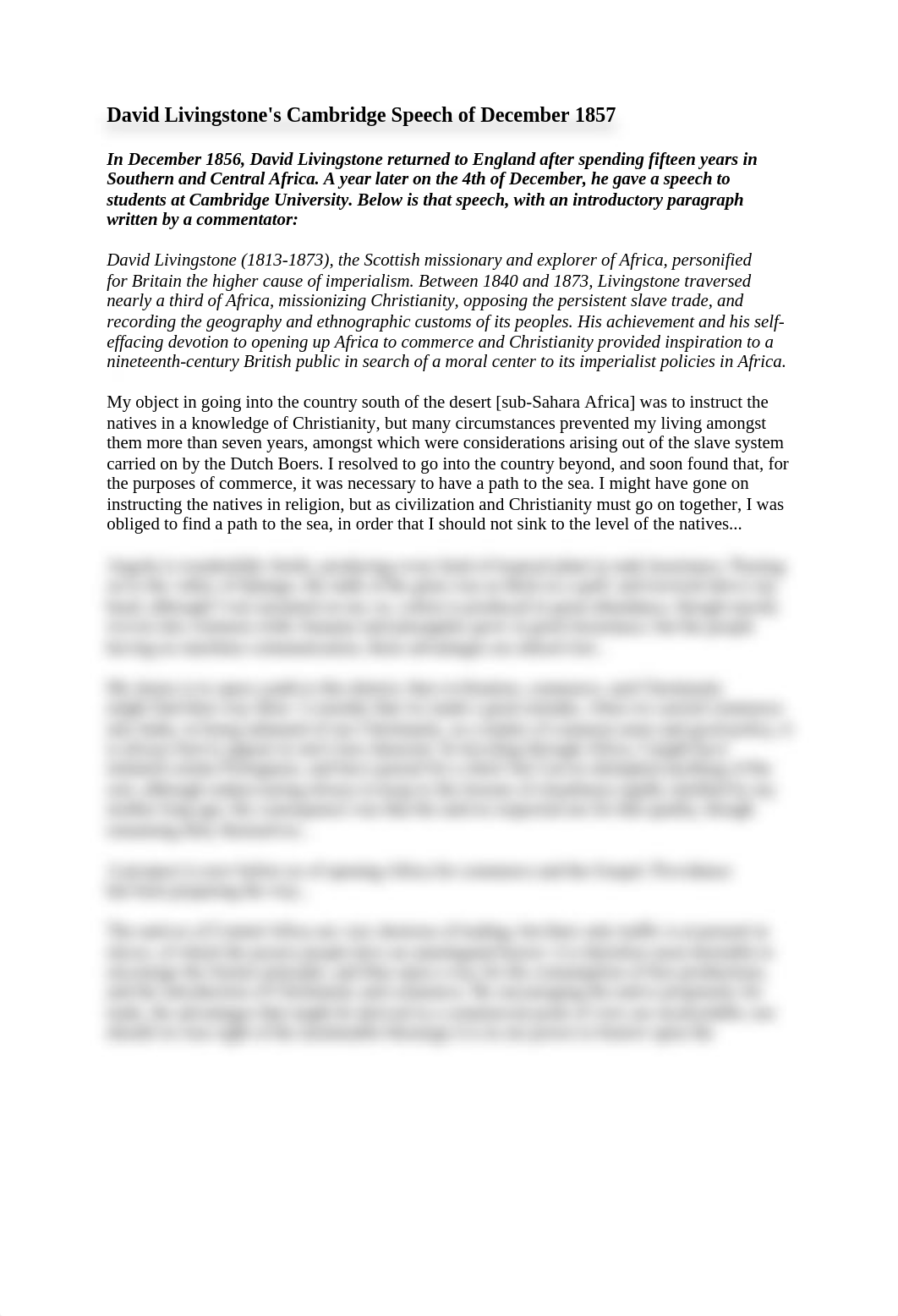 David Livingstone, Cambridge Speech of December 1857_dppapl76ju3_page1