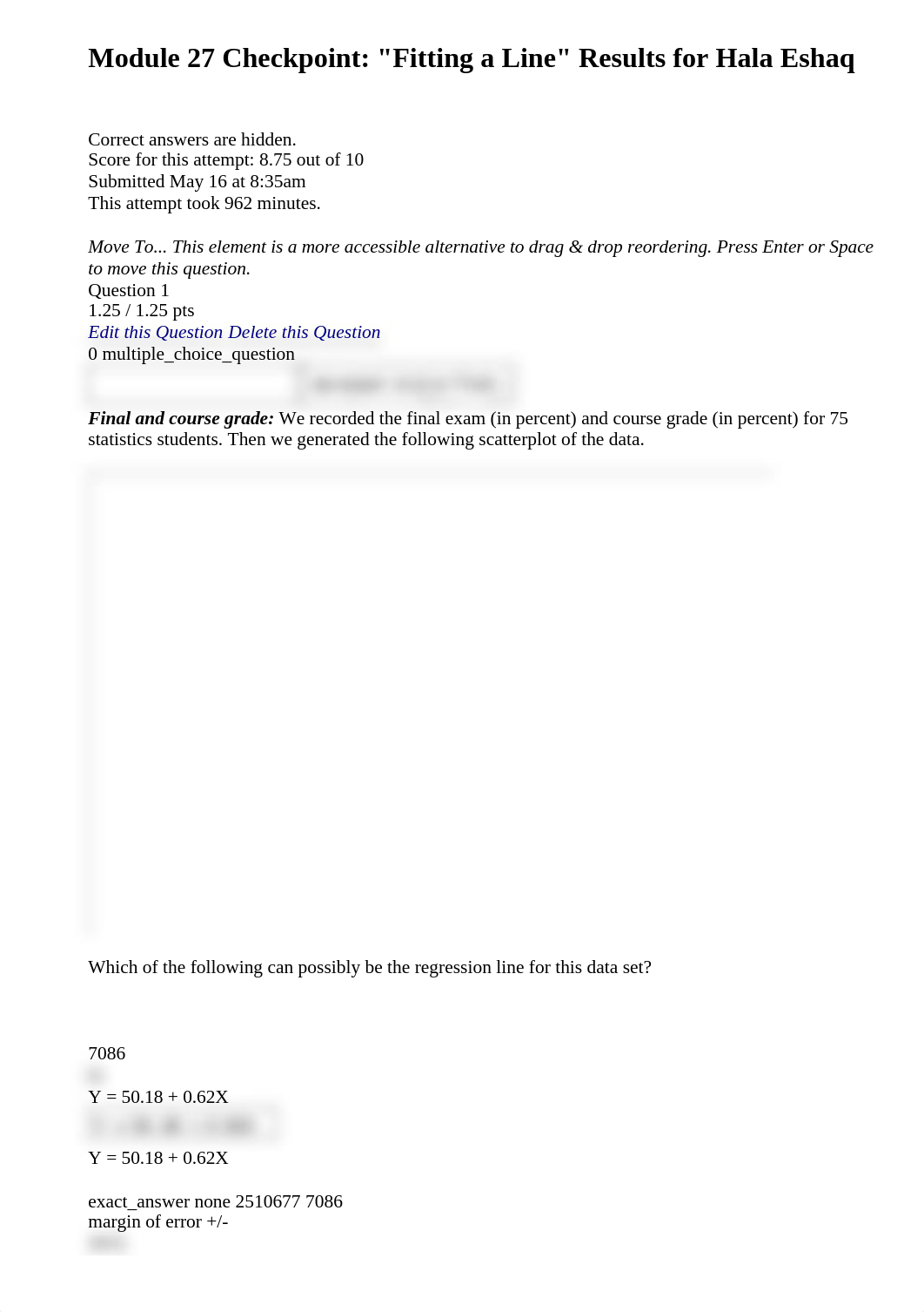 Hala Eshaq's Quiz History_ Module 27 Checkpoint_ _Fitting a Line_.html_dppcai9xcfa_page2