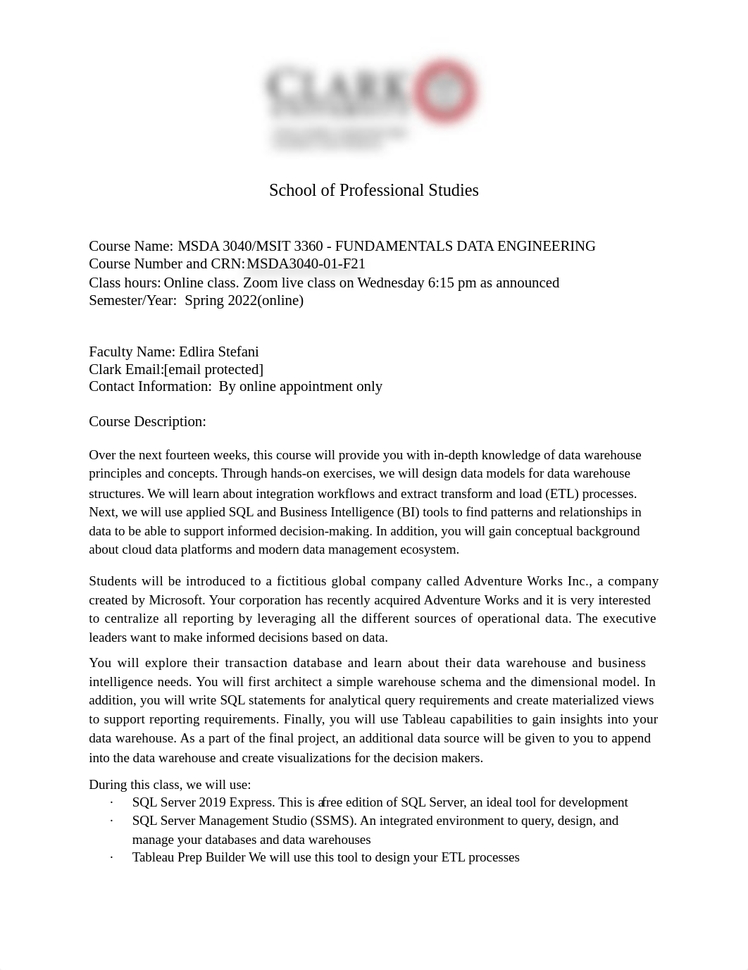 Syllabus MSDA3040 Spring2022 FUNDAMENTALS DATA ENGINEERING.docx_dppck6ehi7b_page1