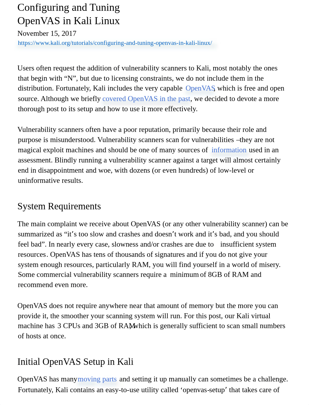 Configuring and Tuning OpenVAS in Kali Linux | Kali Linux.pdf_dppwfphul0p_page1
