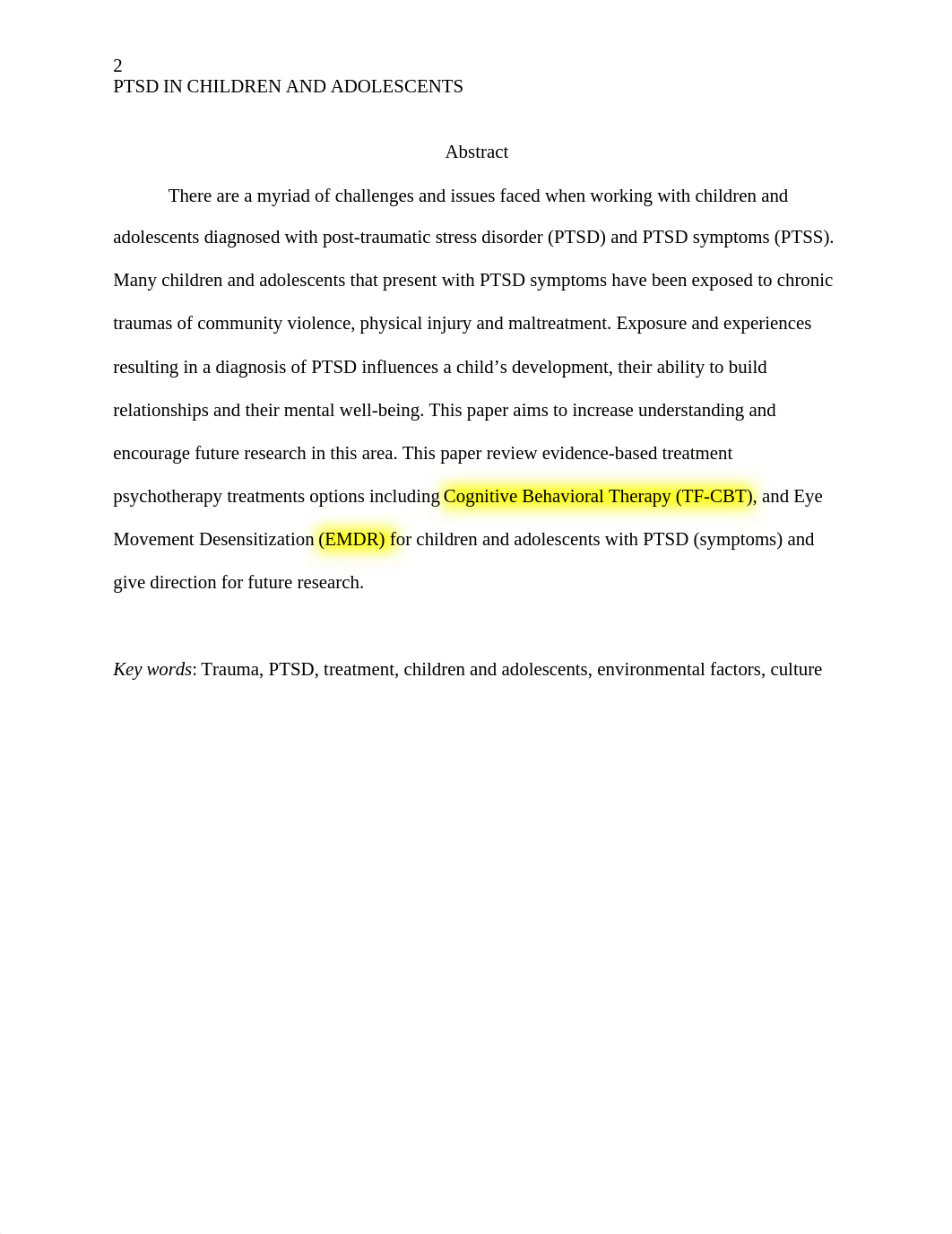 PTSD in children and Adolescent final.docx_dppwvt0kcjr_page2