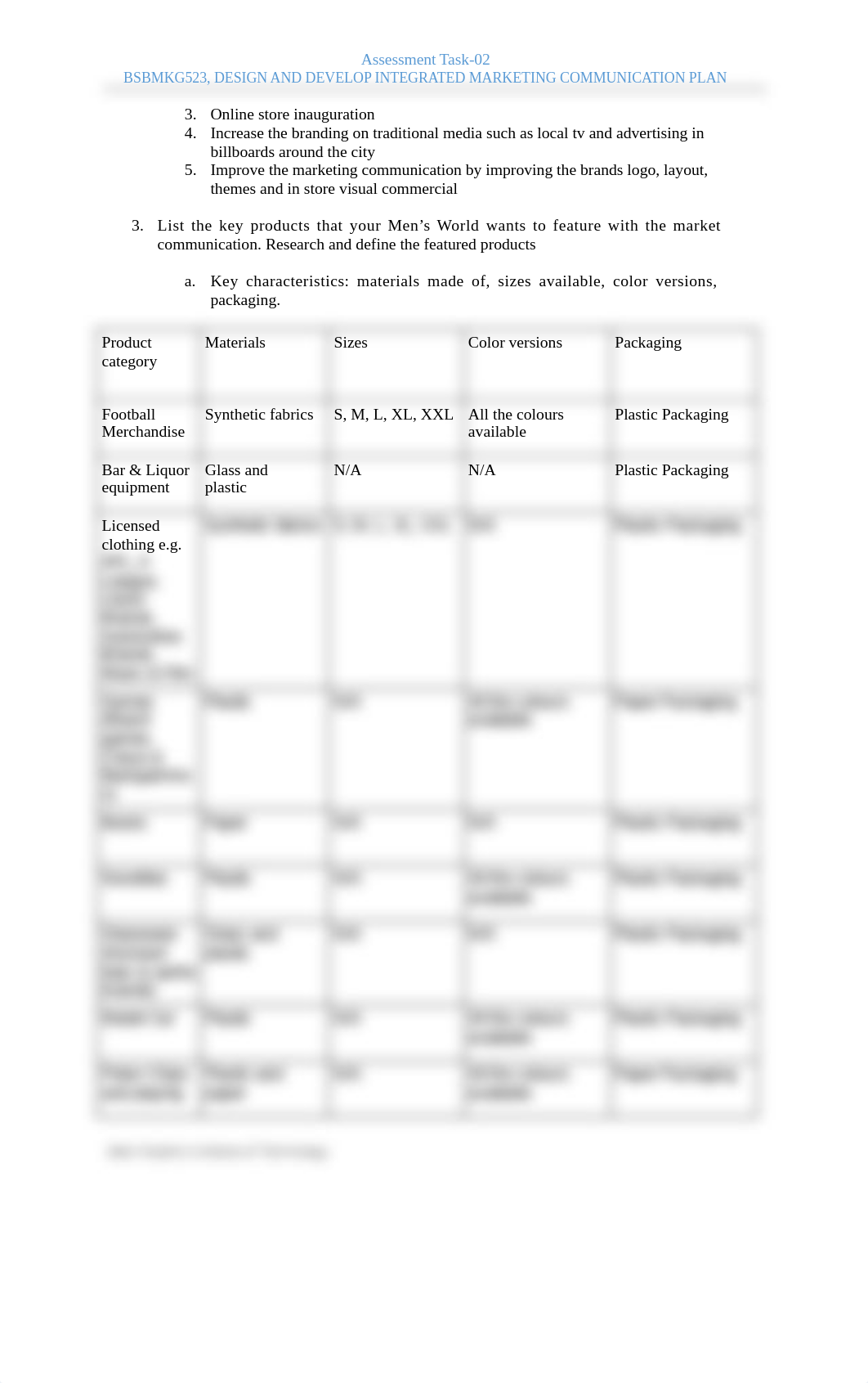 BSBMKG523 Design and develop an integrated marketing communication plan-Task 02.docx_dpq0eqw4sur_page2