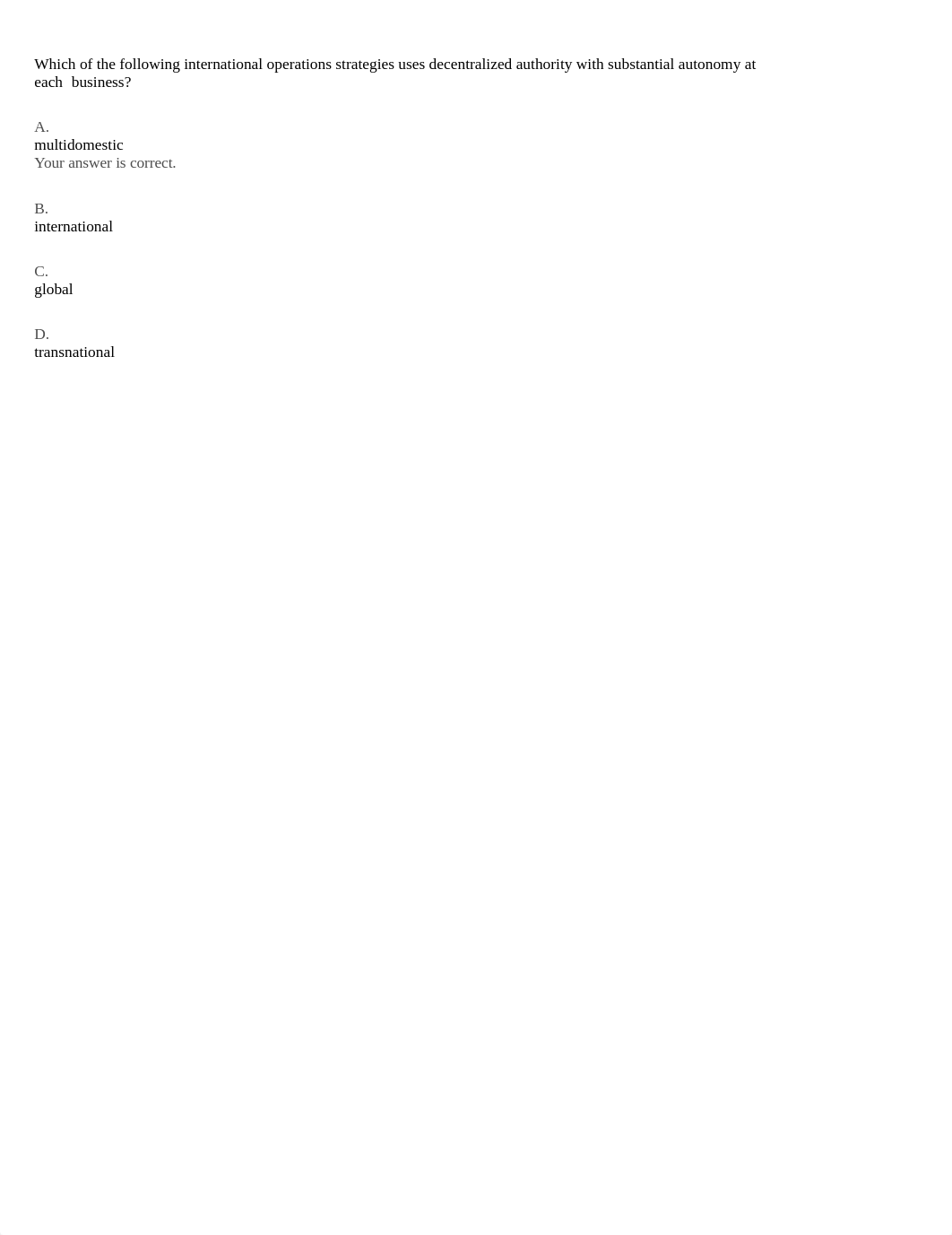 Which of the following international operations strategies uses decentralized authority with substan_dpq3bpzhpyj_page1