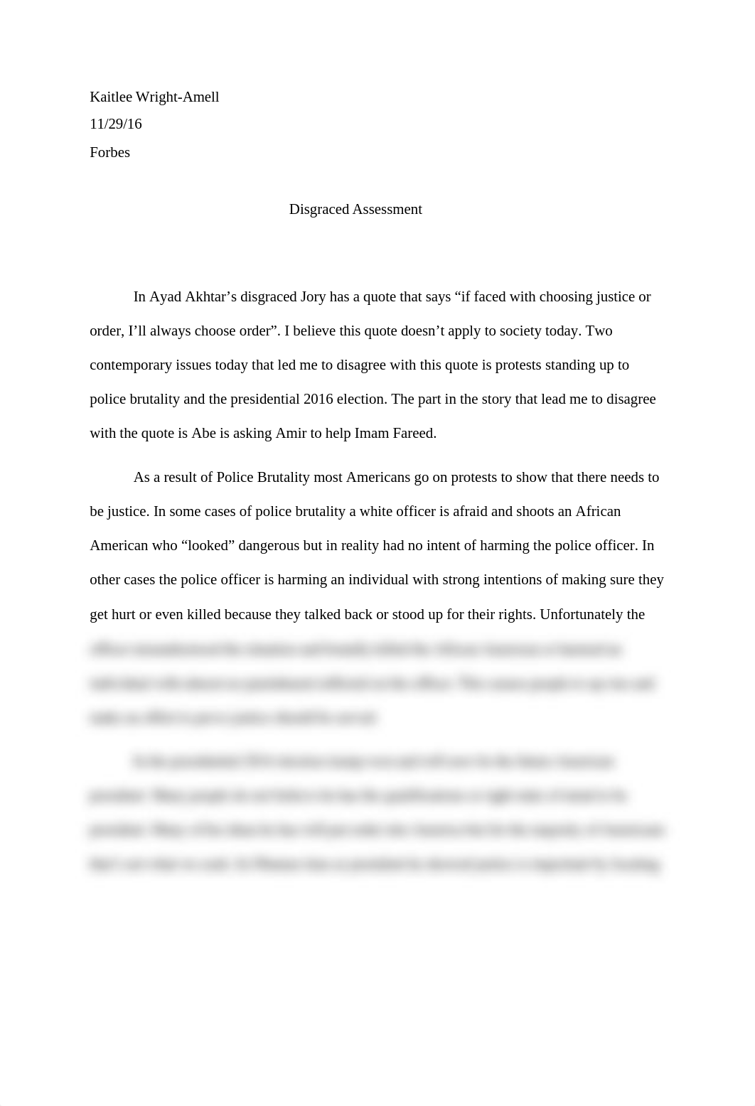 disgraced essay_dpqfpde7z81_page1