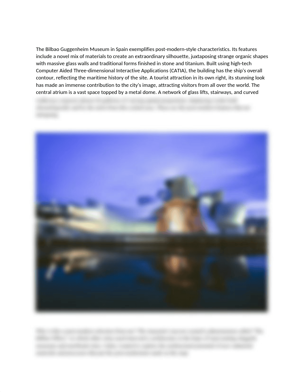 The Guggenheim Museum Bilbao in Spain exemplifies characteristics of post.edited.docx_dpqib5fuhad_page1