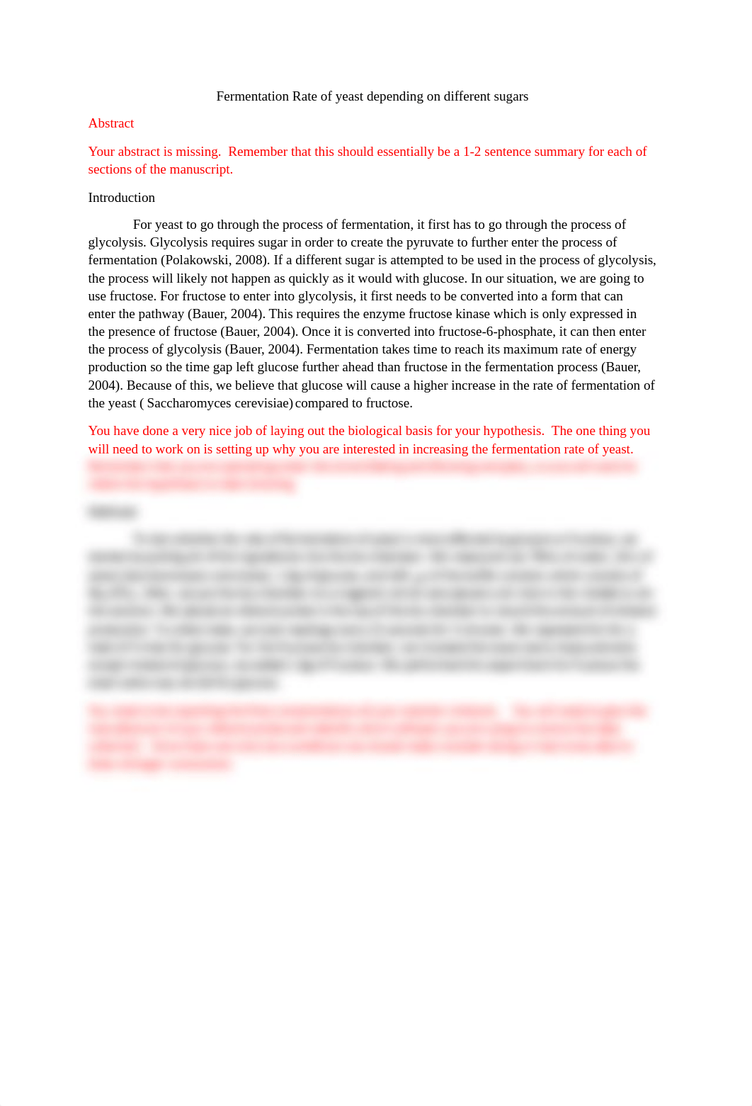 63-3 Fermentation Rate of yeast depending on different sugars - JTK Comments - Week 2.pdf_dpqxuibiu9x_page1