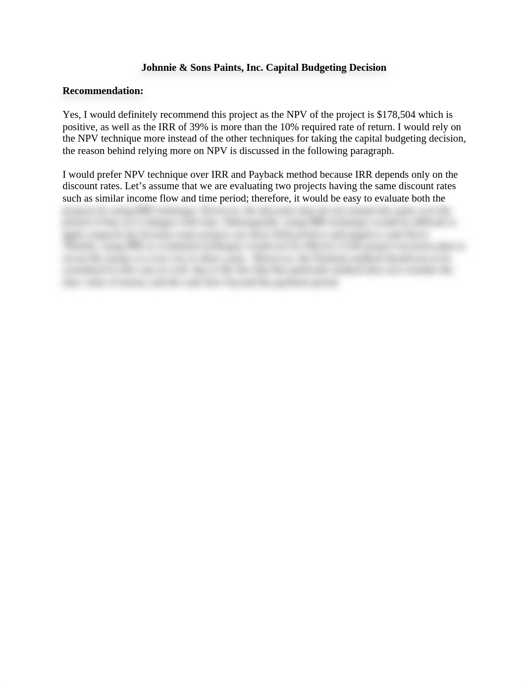 505 - Johnnie & Sons Paints, Inc. Budgeting Decision (Nadeem Masood)_dpr93ccgxsz_page1