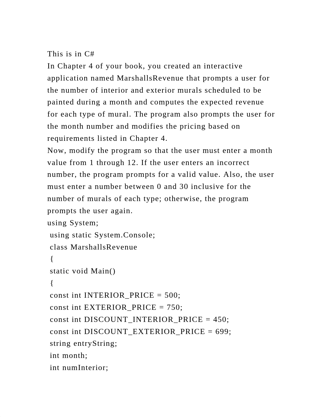 This is in C#In Chapter 4 of your book, you created an interactive.docx_dprant4vsgw_page2