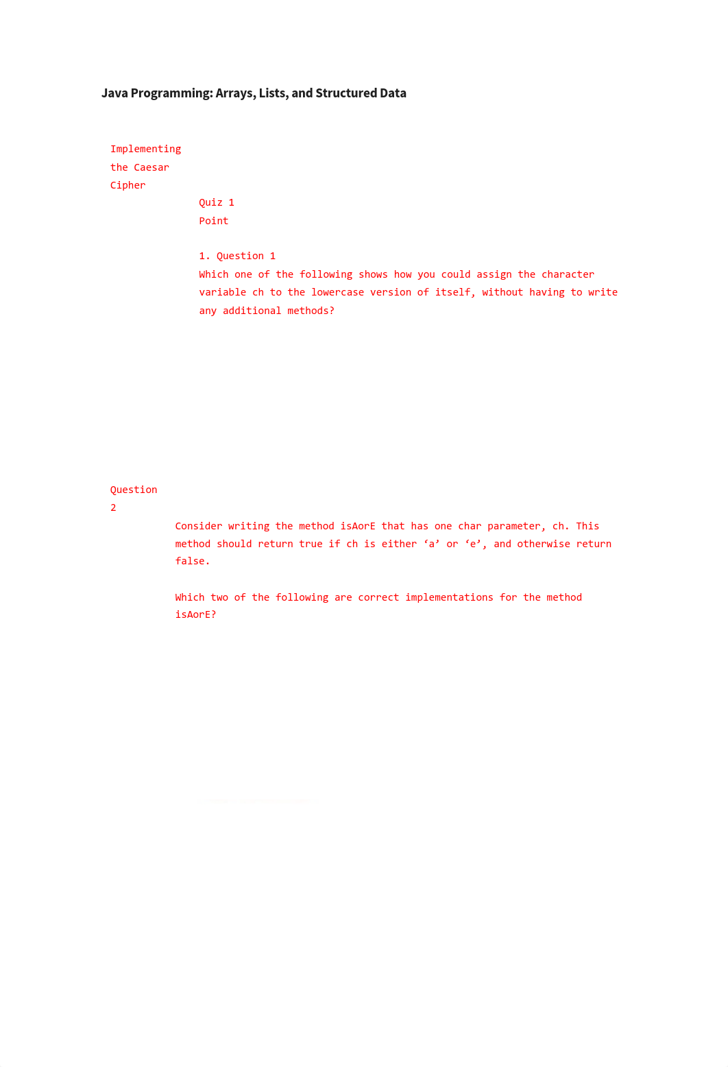 Java Programming-arrays, list, and structured data week 1 quiz 1.pdf_dprnov482vq_page1