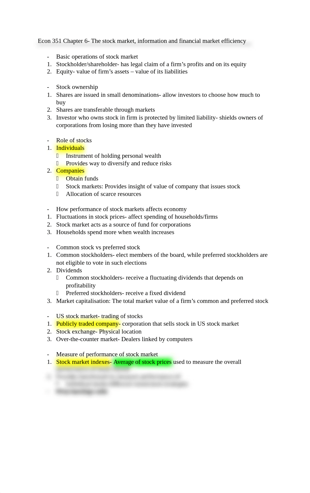 Econ 351 Chapter 6- The stock market, information and financial market efficiency.docx_dpruhq2z67l_page1