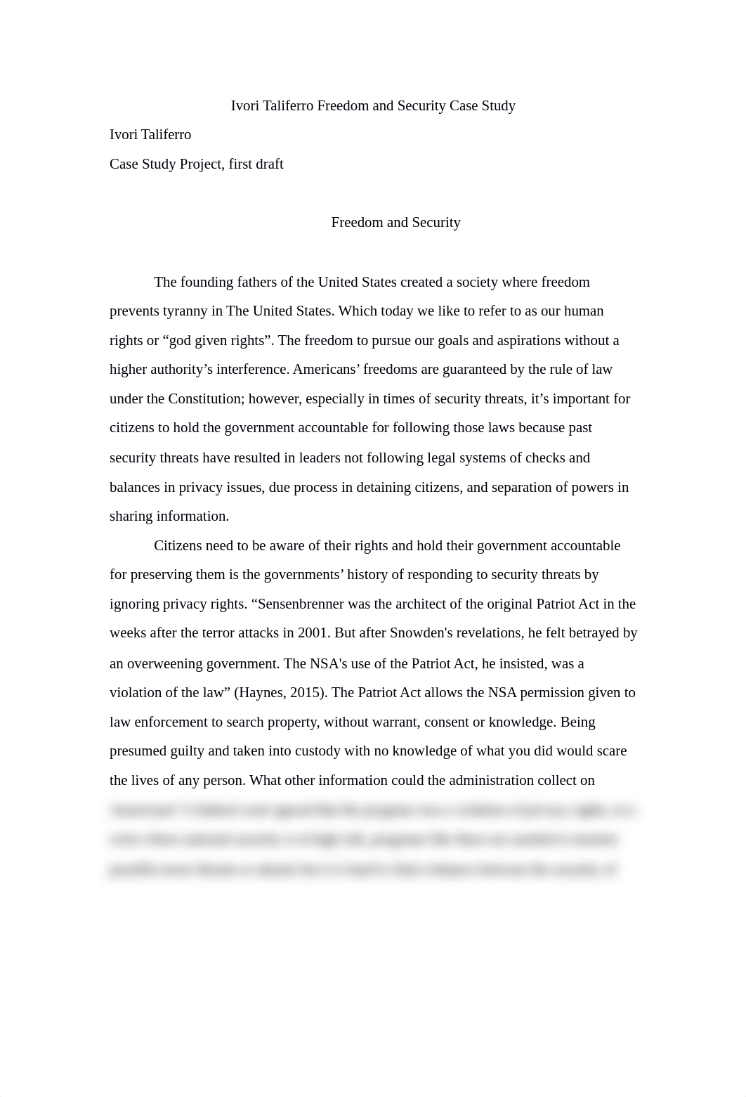 Ivori Taliferro security vs freedom final rough draft.docx_dps277cv3mu_page1