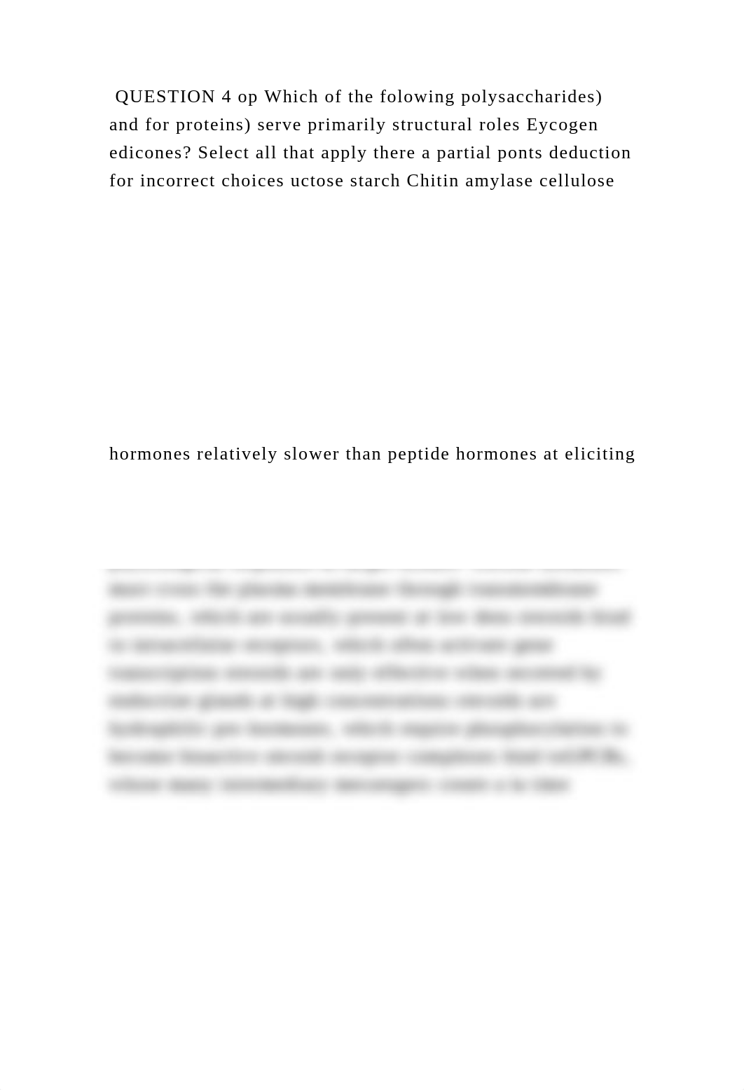 QUESTION 4 op Which of the folowing polysaccharides) and for proteins.docx_dptd5febt2k_page2