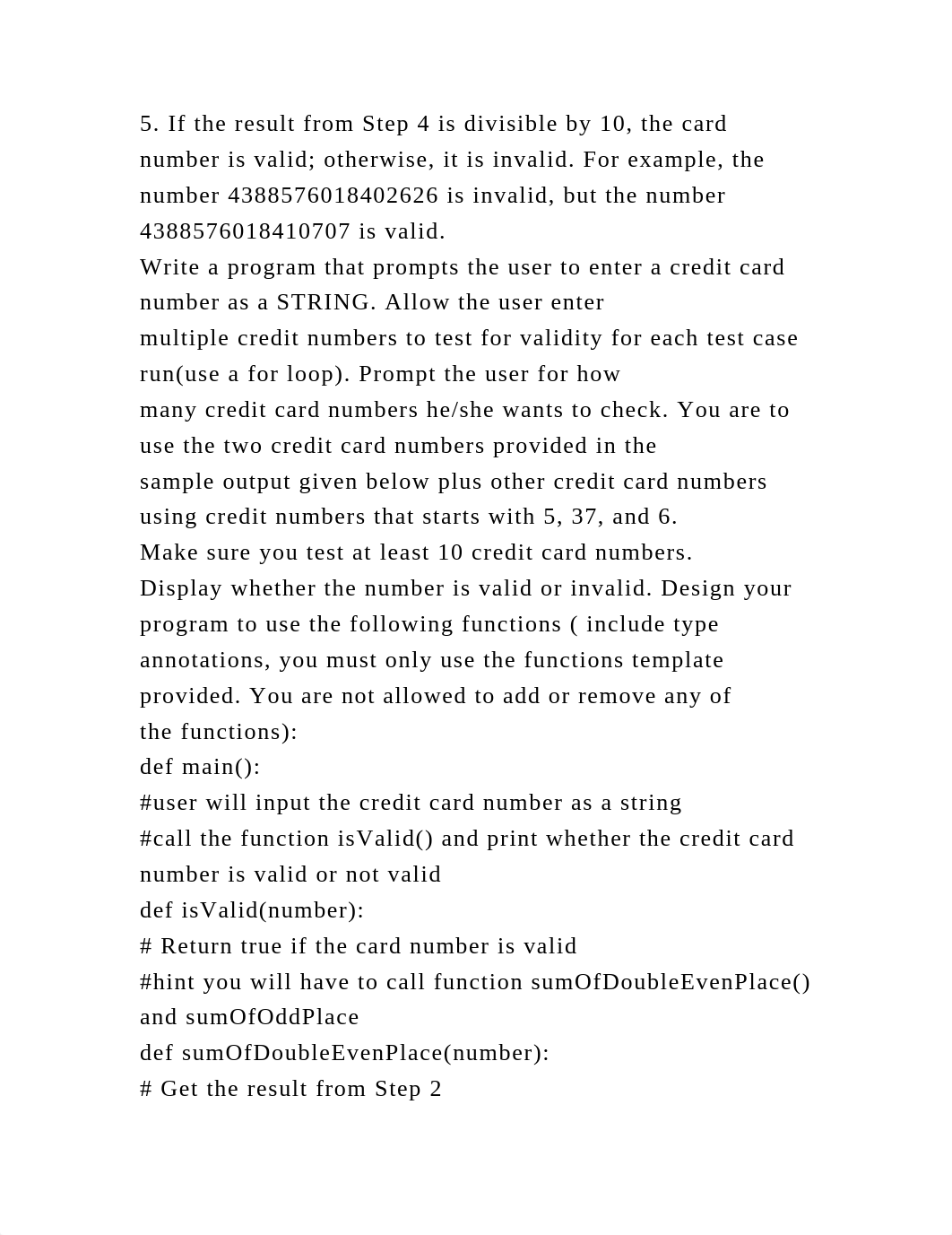 (PYTHON)Credit card number validation ProgramCredit card numbers f.docx_dpthpkfenvr_page3