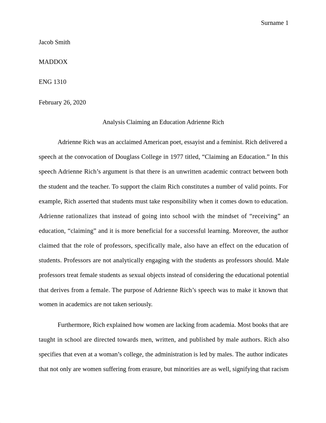 Claiming an Education final draft-fmno5ioj485a_1au9tj09dn8k0_4405960-1i1u4qvahjc56_1aml0dws2x1d8.doc_dptivqvcb1f_page1