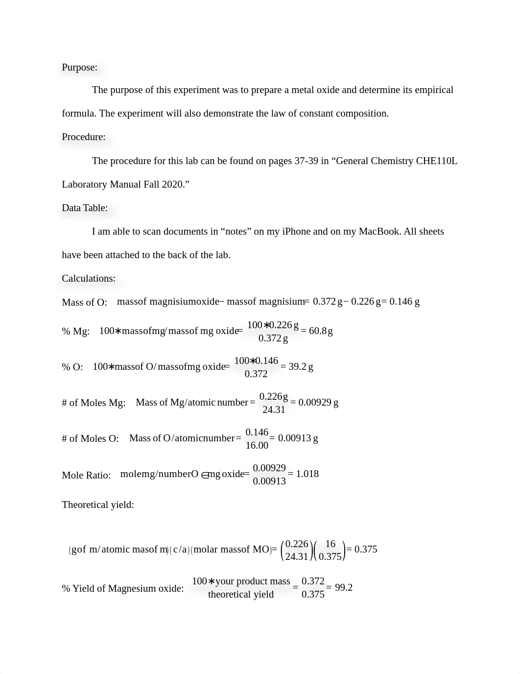 Lab 3 Chem 110-02L determination of the formula of a metal oxide .docx_dptp398hlsz_page2