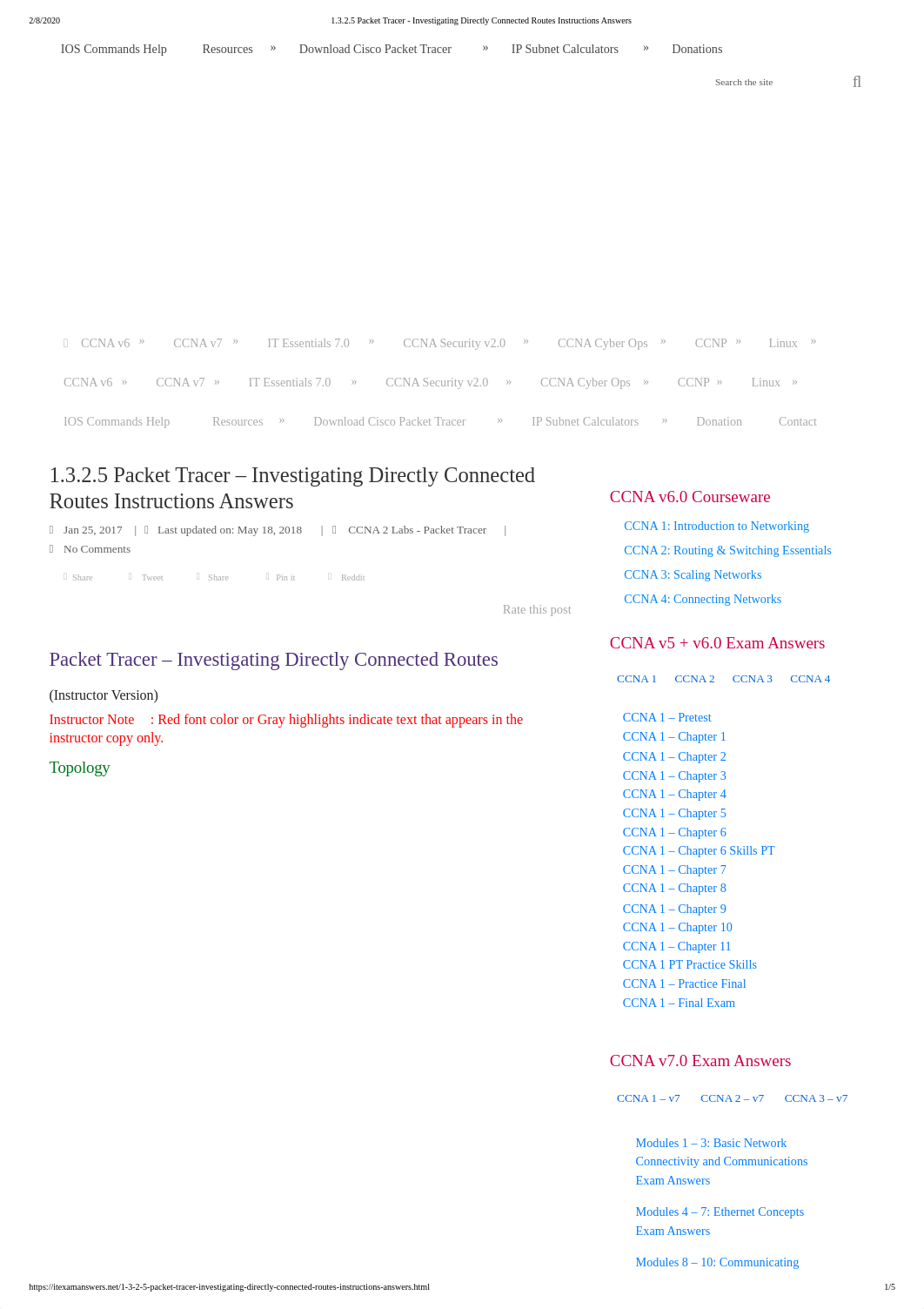 1.3.2.5 Packet Tracer - Investigating Directly Connected Routes Instructions Answers.pdf_dptwycpq1jk_page1