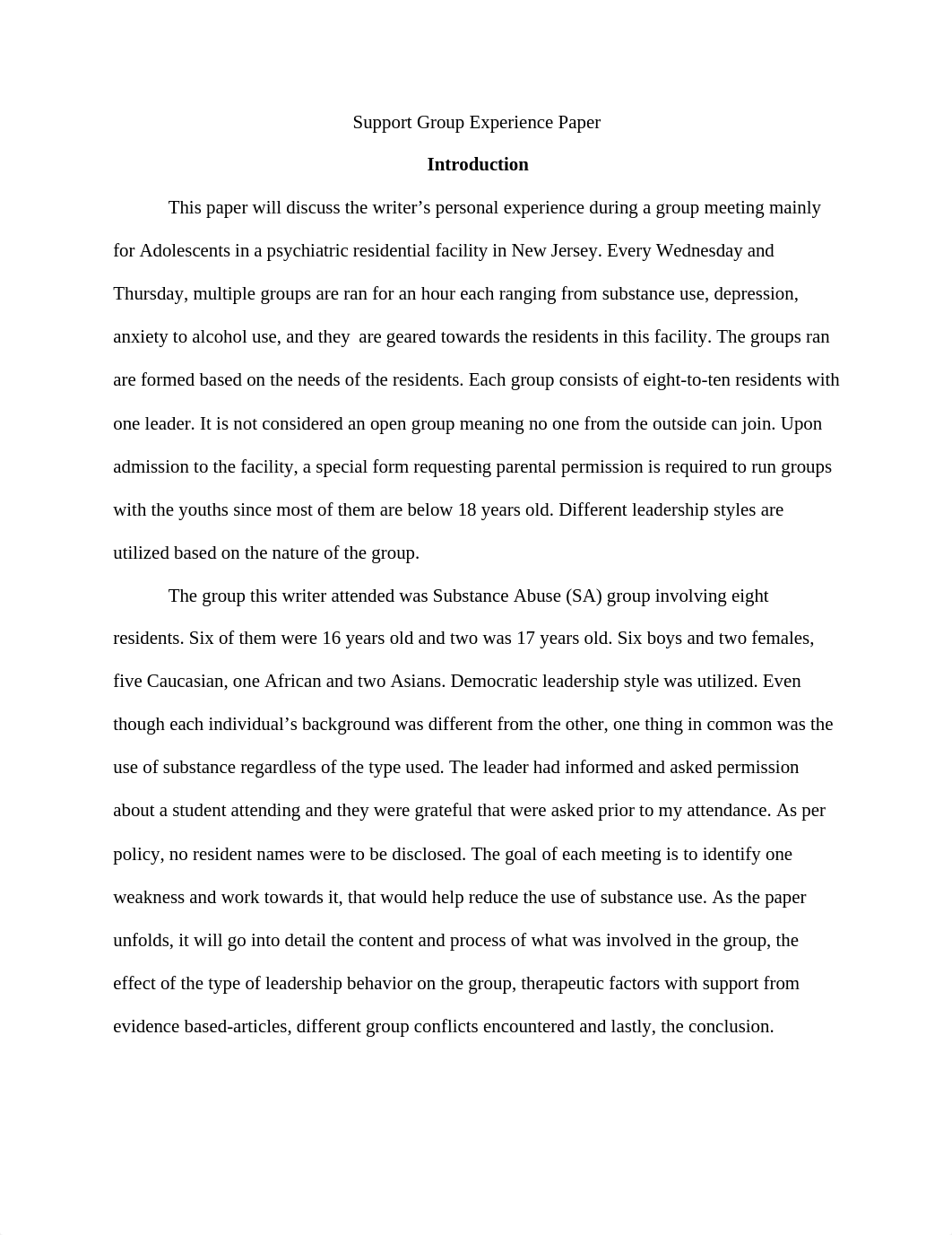 Support Group Experience Paper.docx_dptxdscn0ae_page1