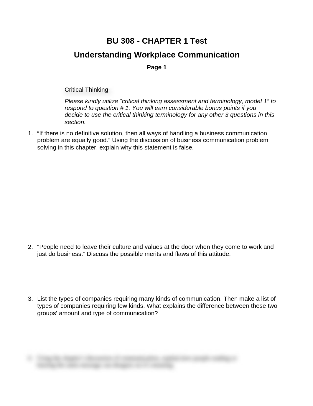 BU 308 Student Test Ch 1 Understanding Workplace Communication_dptzxo5a3y7_page1