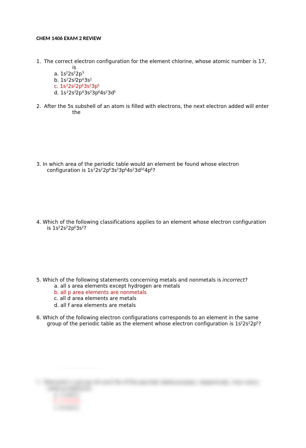 CHEM 1406 EXAM 2 REVIEW SOLUTIONS.docx_dpudyqmt6em_page1