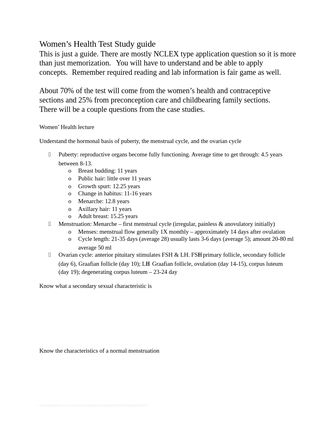 Womens health study guide EXAM 1_dpuppsnplf5_page1