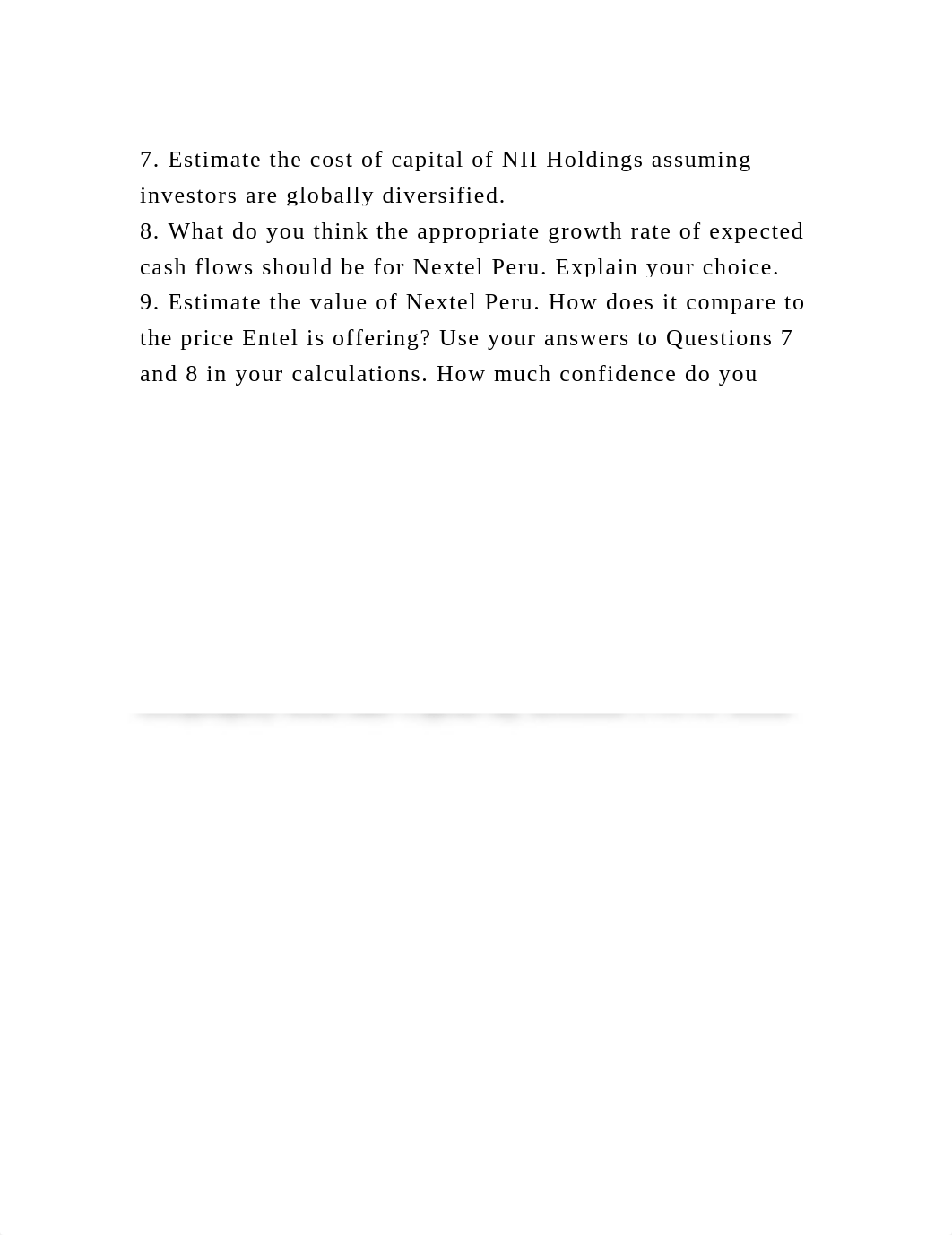 7. Estimate the cost of capital of NII Holdings assuming investors a.docx_dpv10z2qnge_page2