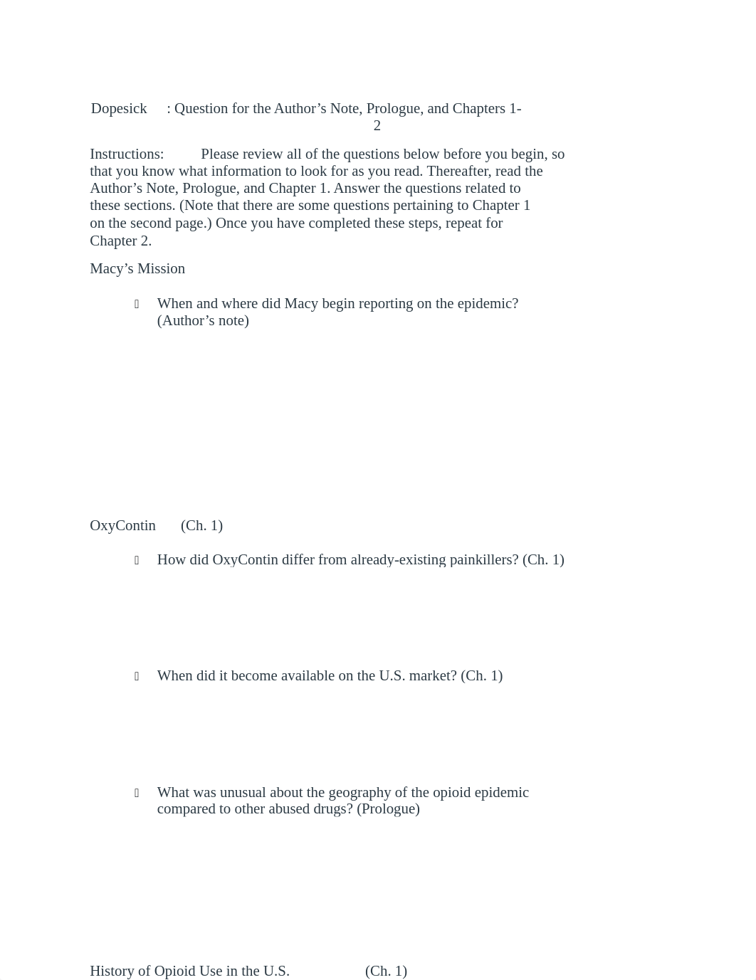 Dopesick Questions Ch 1 and 2.docx_dpv6ev76kxs_page1