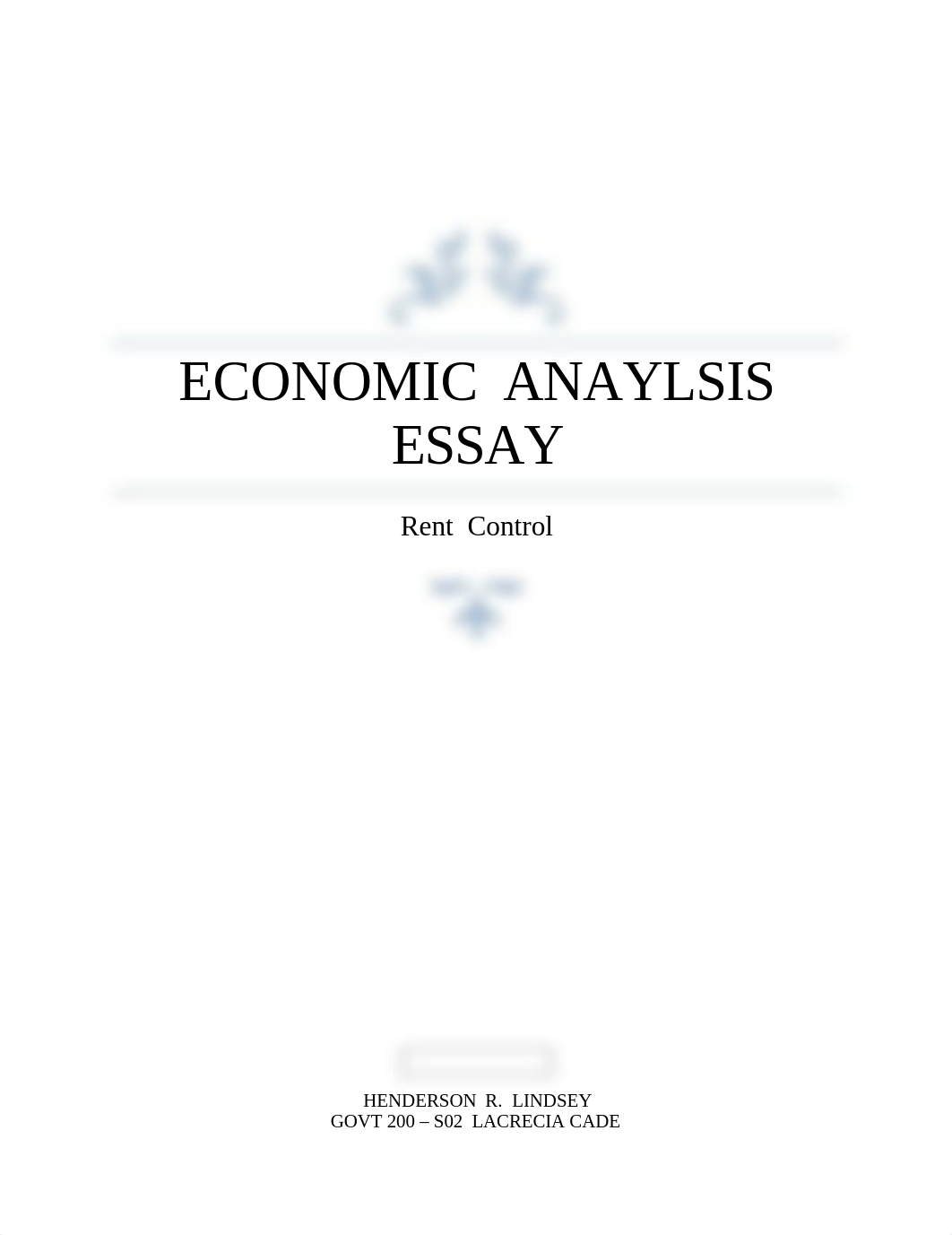 GOVT 200 - Economic  Analysis  Essay - Lindsey  Henderson.docx_dpv8lxm2xfq_page1