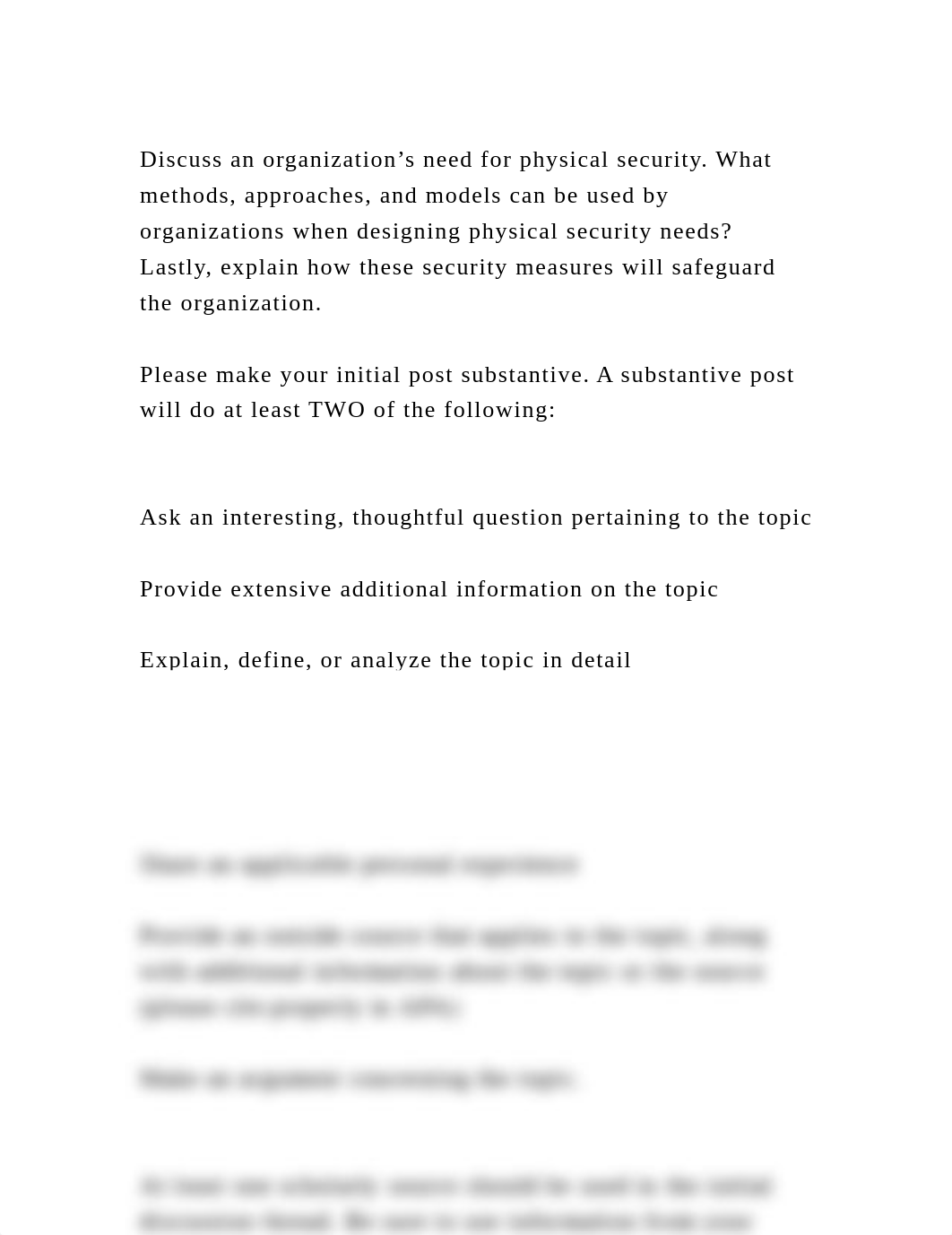Discuss an organization's need for physical security. What methods, .docx_dpvmaitcldo_page2