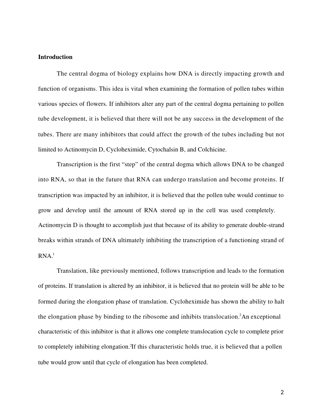 The effects of inhibitors on pollen tube formation and the central dogma of biology.docx_dpvn9rspz31_page2