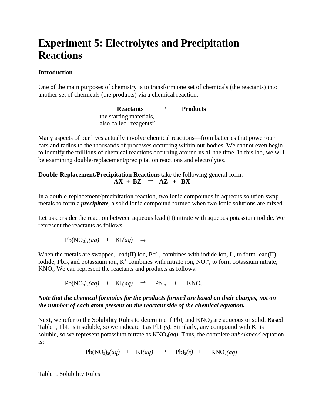 Experiment 5 - Electrolytes and Precipitation Reactions (2).docx_dpvso0eqjv8_page1