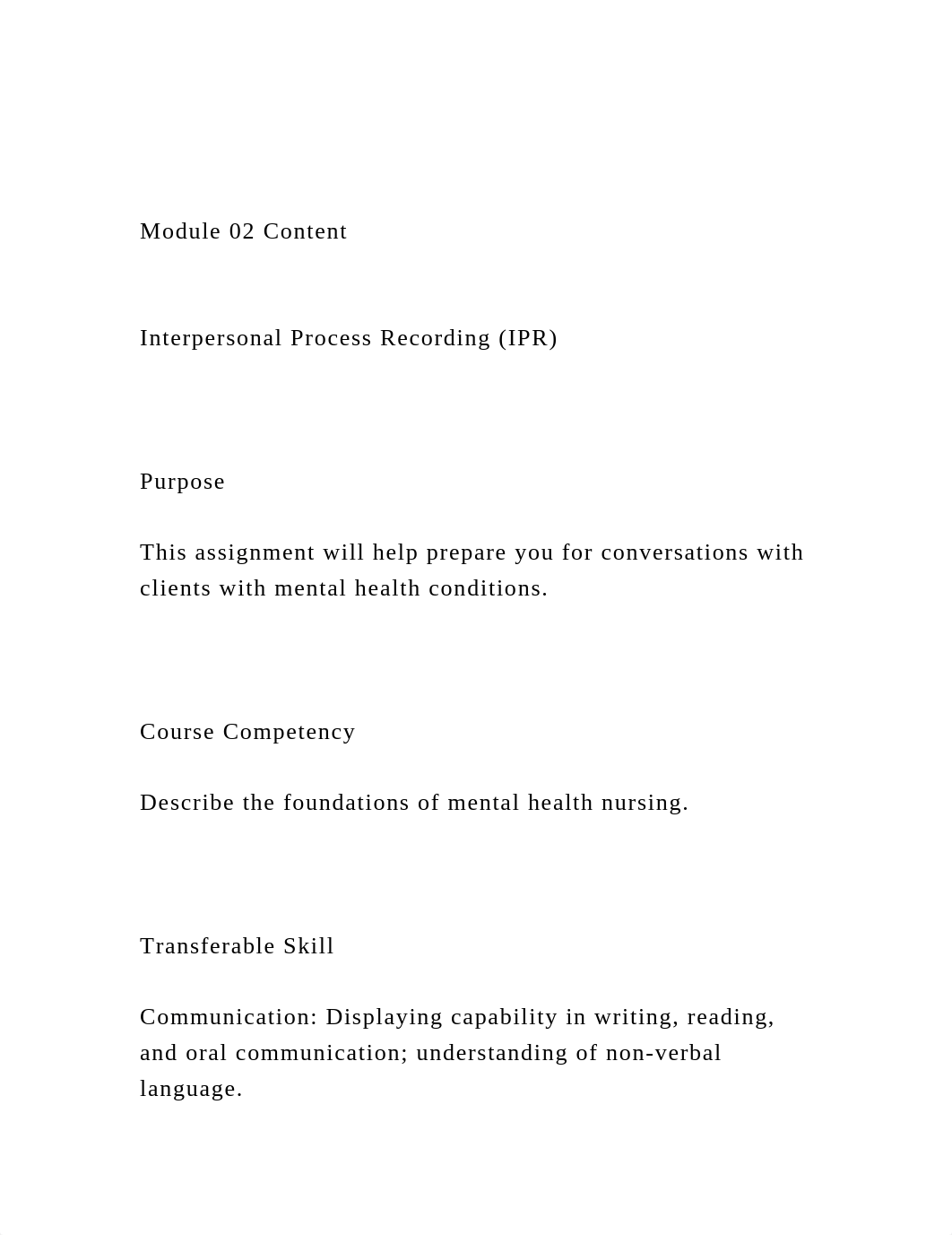 Module 02 ContentInterpersonal Process Recording (IPR).docx_dpvtq1nc4bu_page2