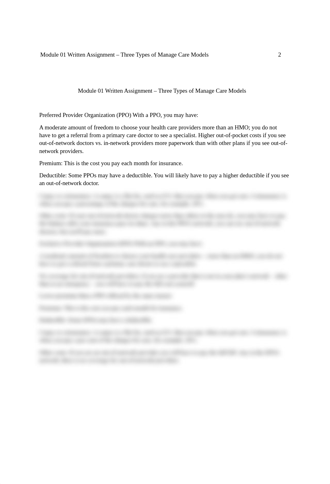 Jm_ Module 01 Written Assignment Three Types of Manage Care Models_01-10-21.docx_dpvvia6dbai_page2