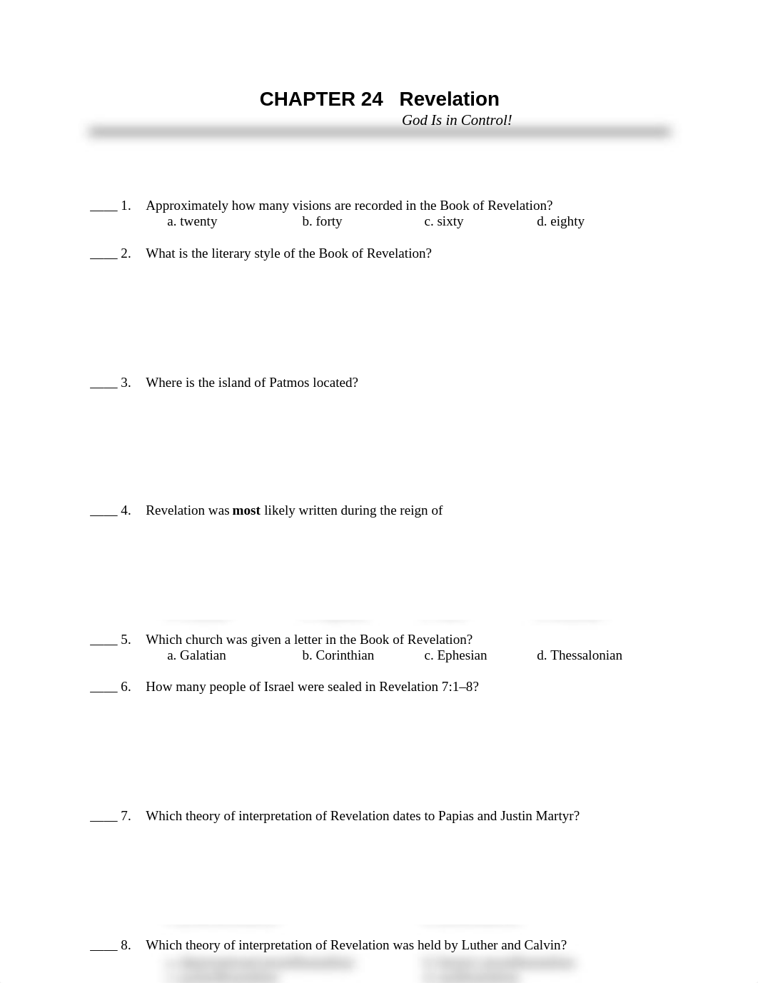 CHAPTER 24   Revelation - Exam_dpw484e1fa8_page1