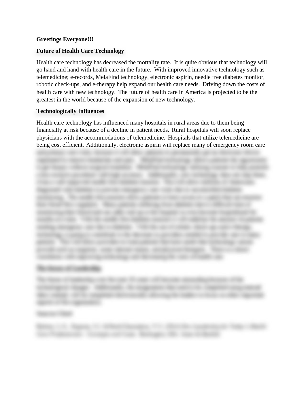 Module 5 Disussion The future of Health Care Technology.docx_dpwht2kc1wb_page1